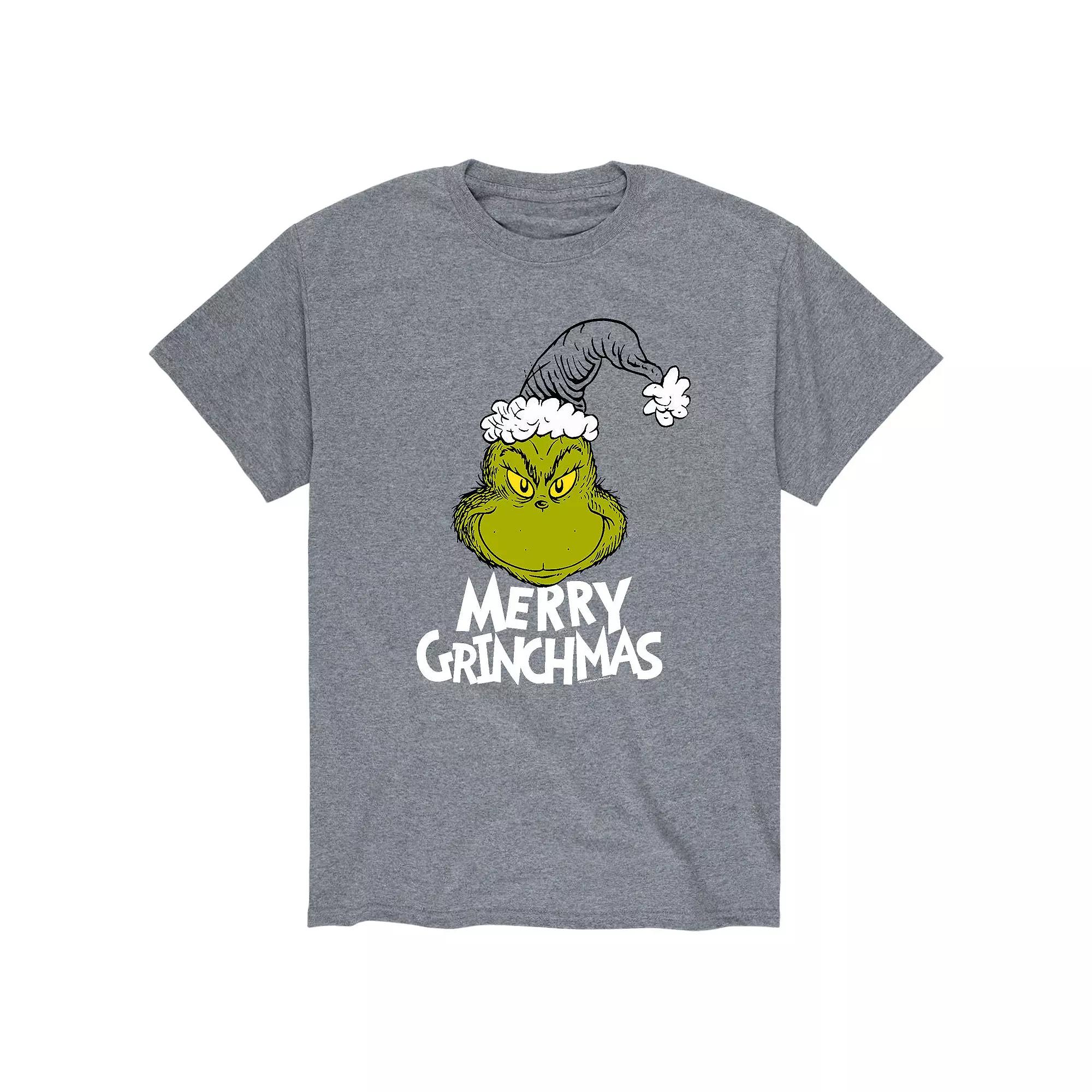 Big & Tall Dr. Seuss Merry Grinchmas Tee, Men's,  Product Image