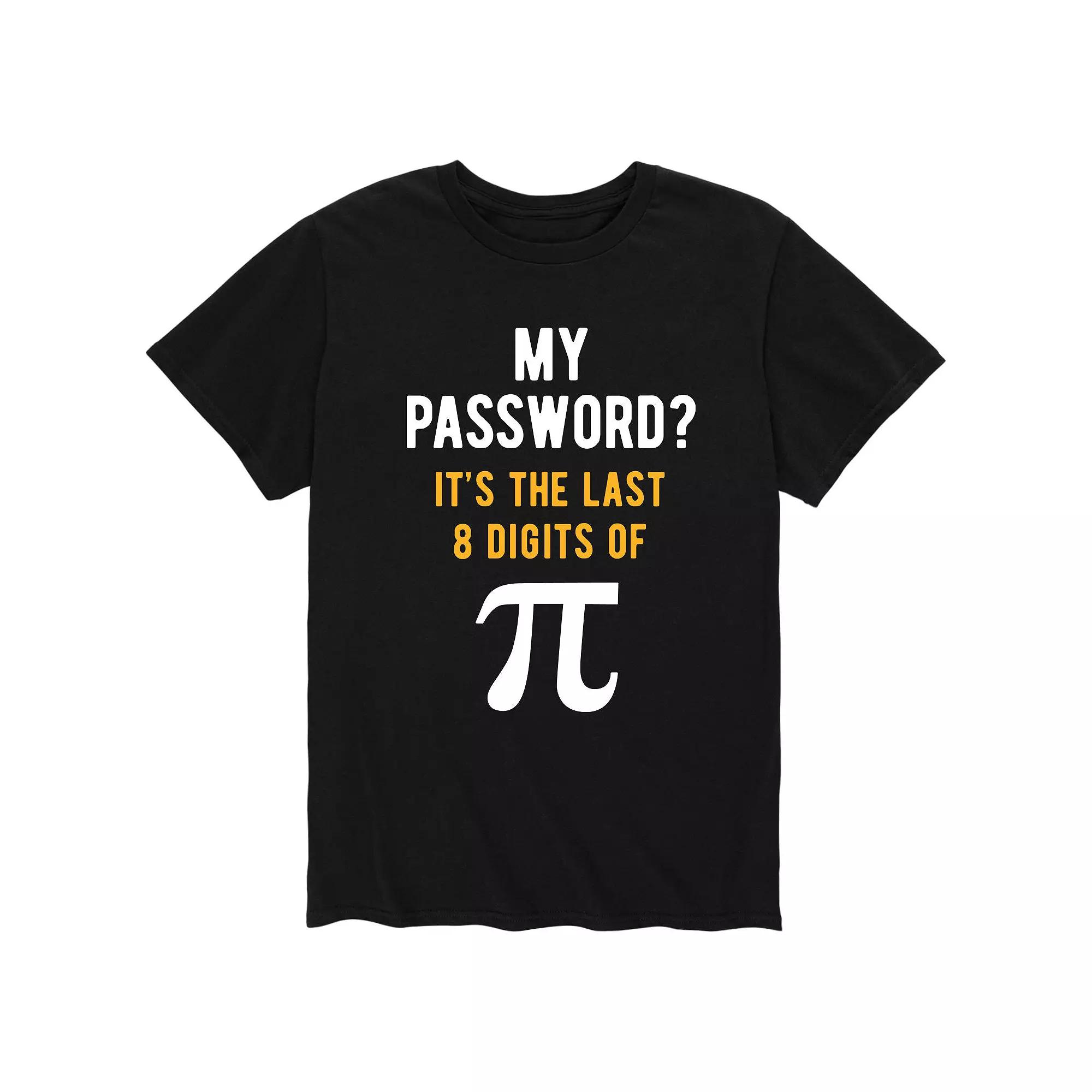 Men's Password Last Of Pi Tee,  Product Image