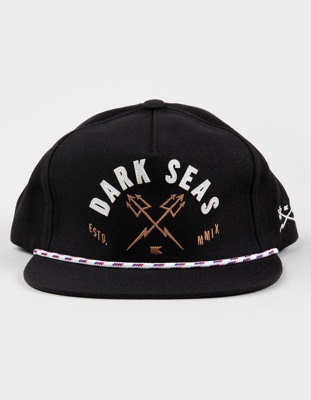 DARK SEAS Spinner Unstructured Strapback Hat - BLACK Product Image