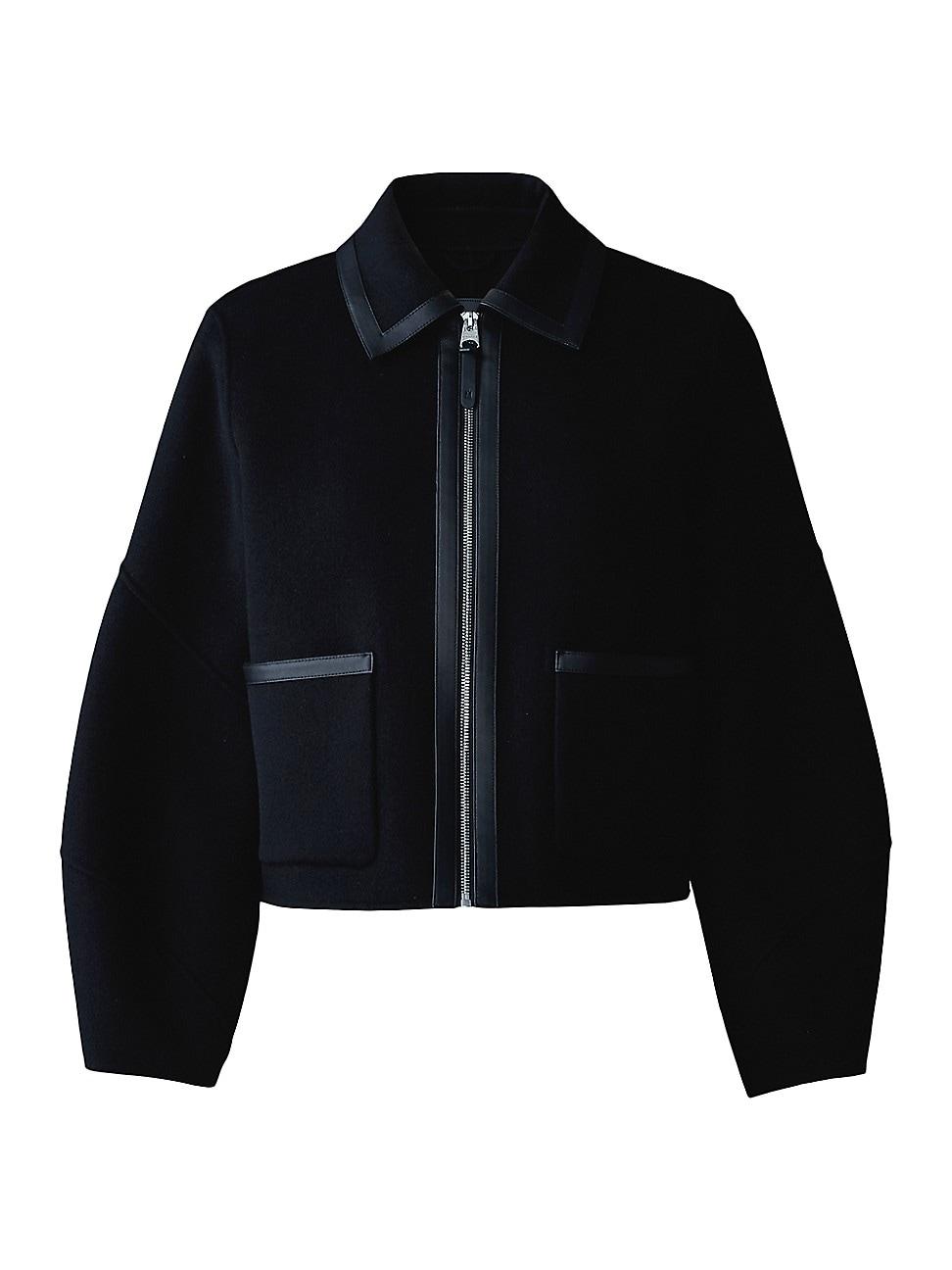 Womens Solana Wool Balloon-Sleeve Jacket Product Image