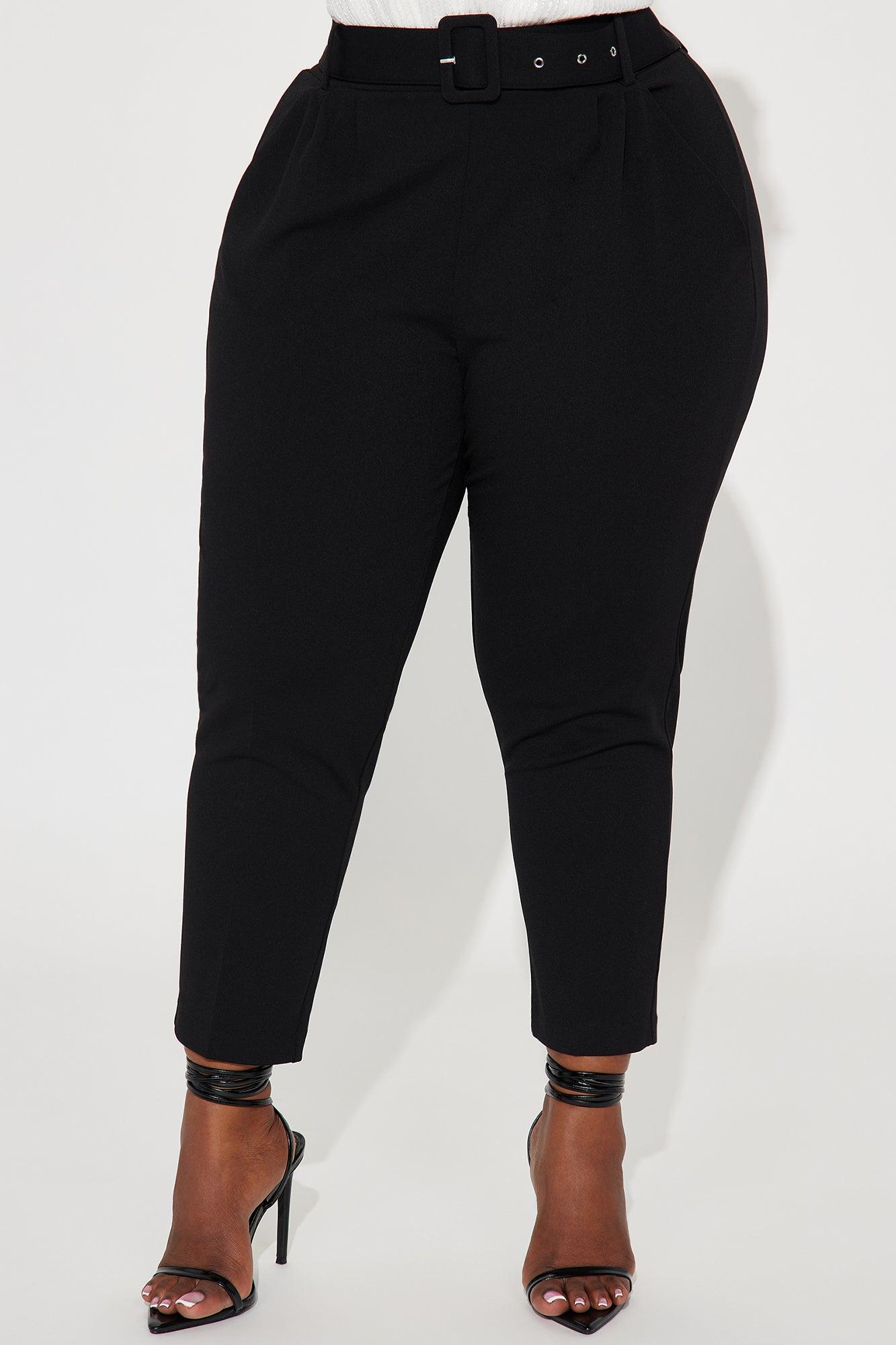 Talia Belted Pants - Black Product Image