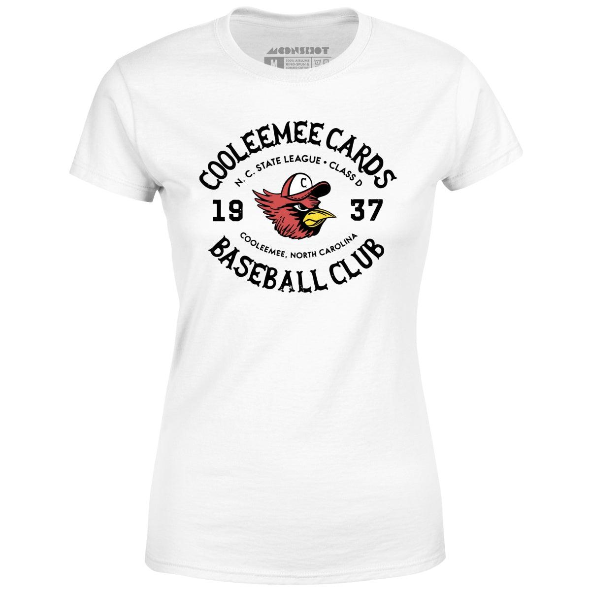 Cooleemee Cards - North Carolina - Vintage Defunct Baseball Teams - Women's T-Shirt Female Product Image