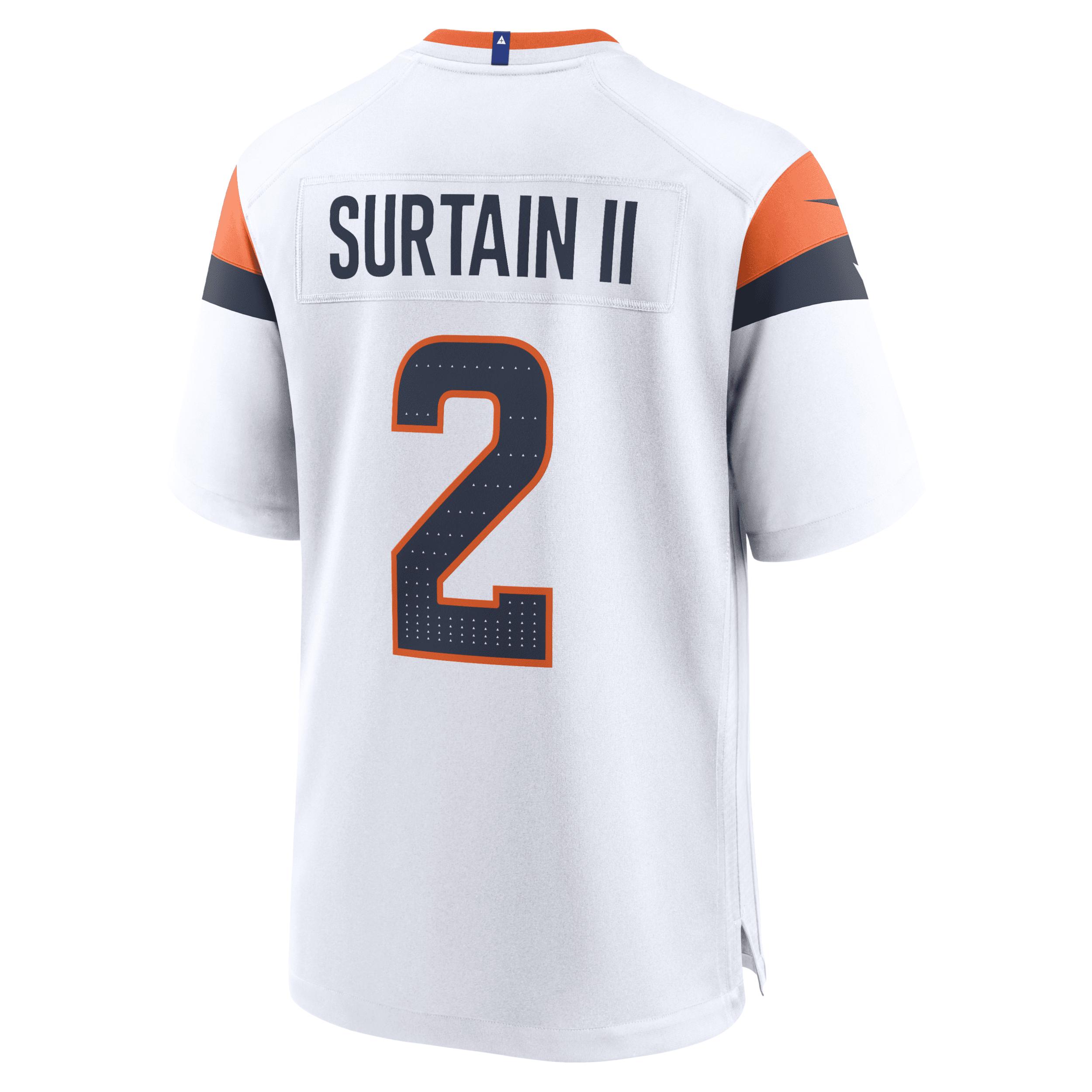 Men's Nike Patrick Surtain II White Denver Broncos Mile High Collection Game Jersey,  Product Image
