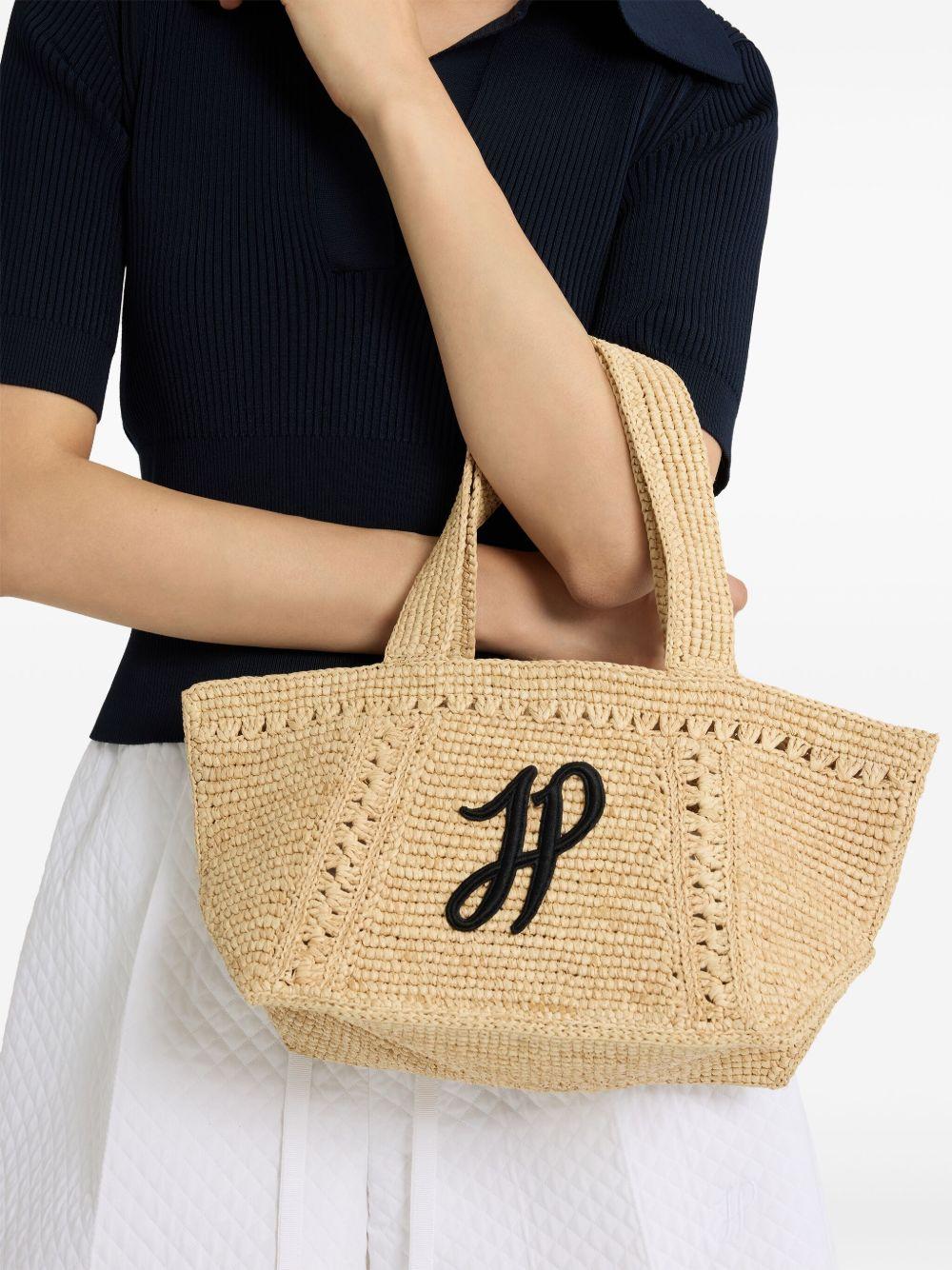 small JP monogram trapeze-design tote bag Product Image