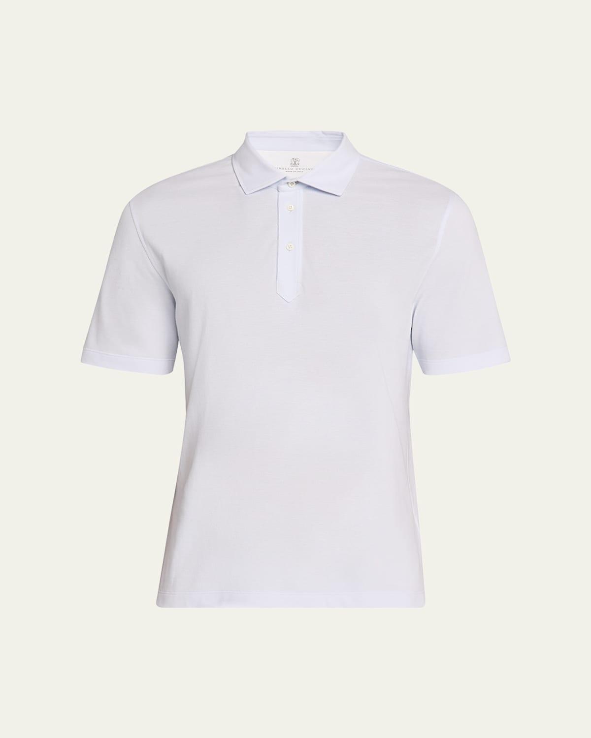 Mens Slim Cotton Polo Shirt Product Image