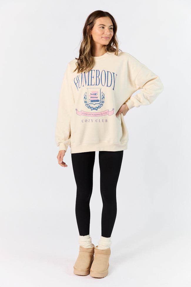Homebody Club Sweet Cream Graphic Sweatshirt Product Image