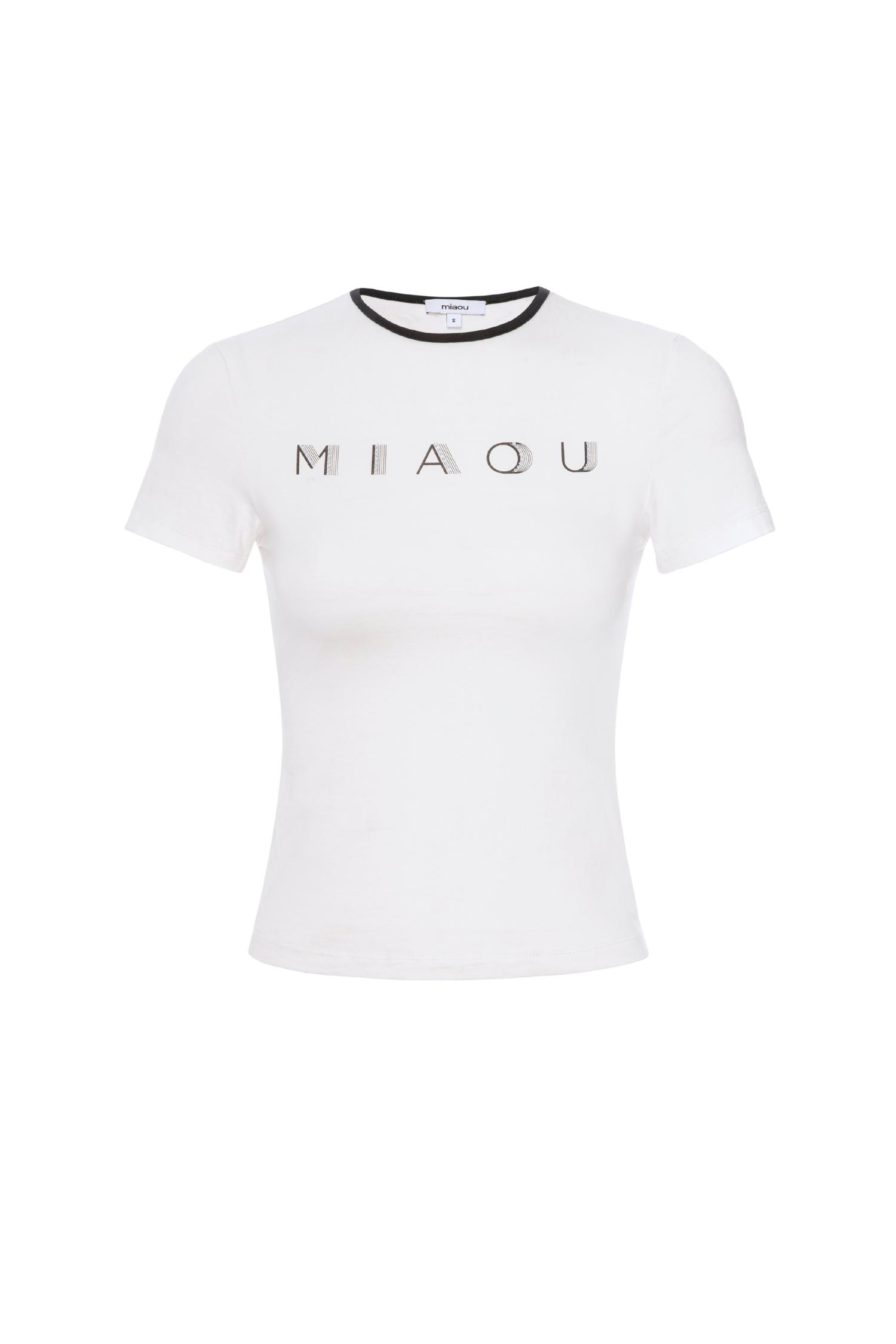 RHINESTONE MINI TEE - WHITE Product Image