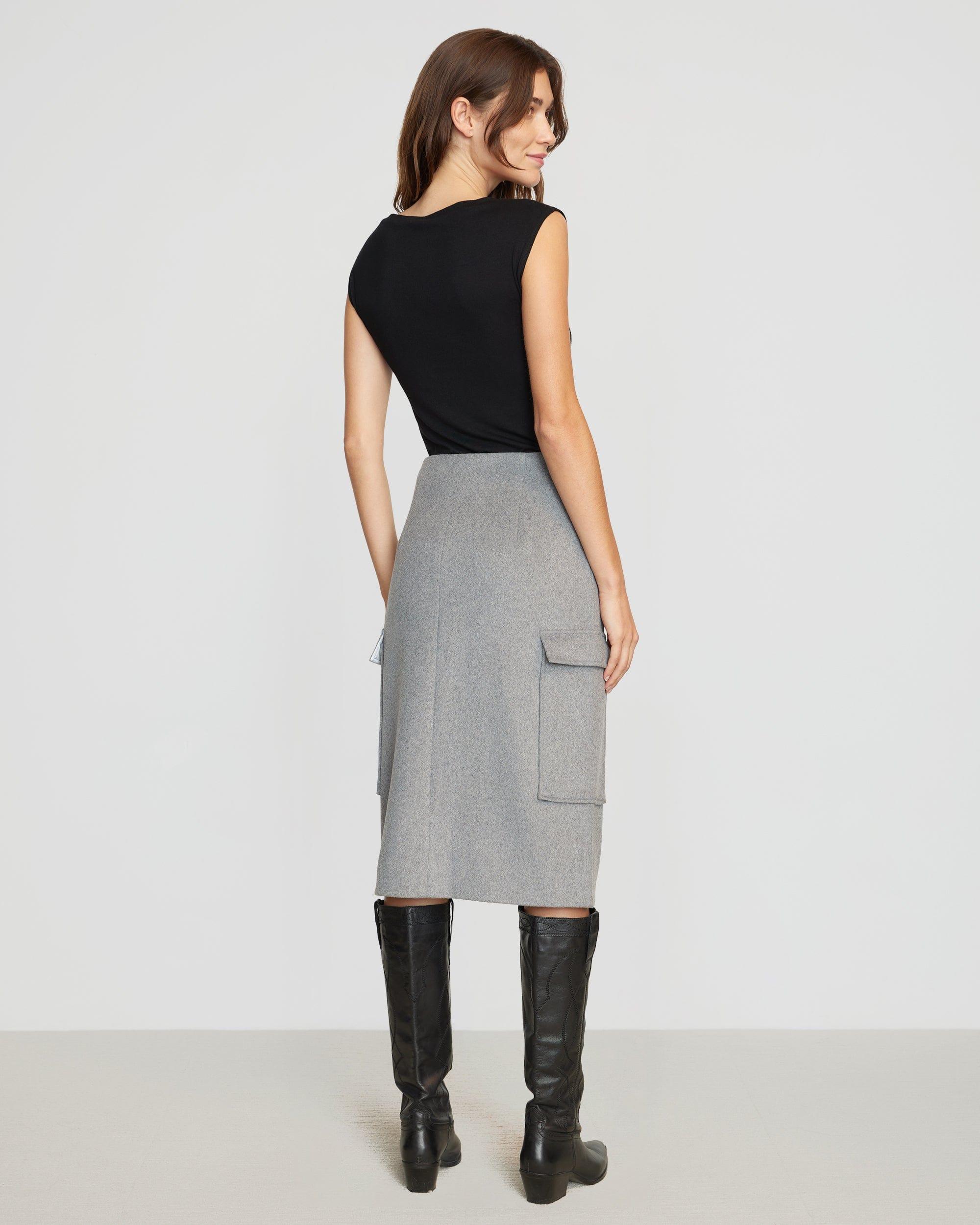 Felicia Wool Utility Midi Skirt Product Image