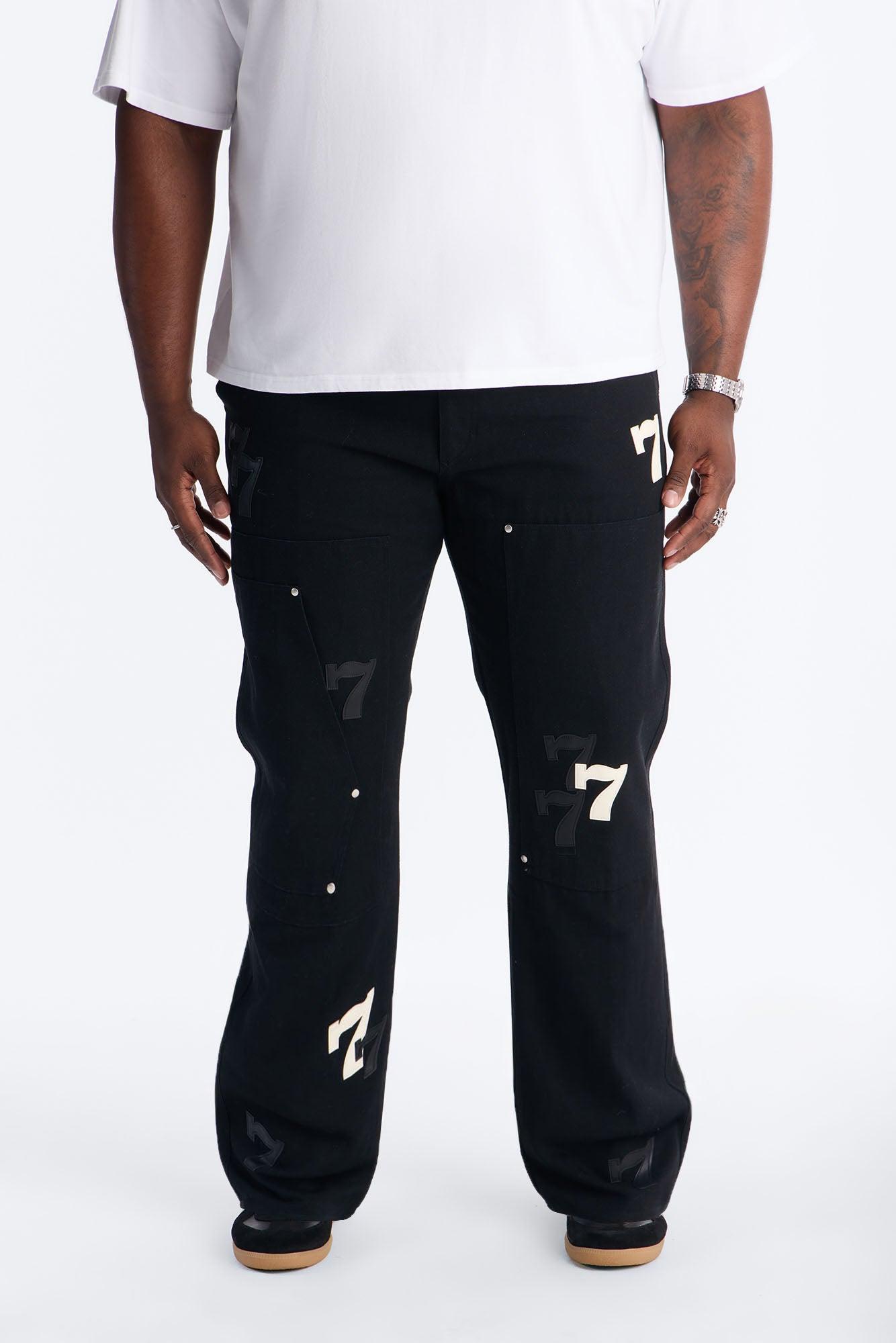 Straight Angel Numbers Pant - Black Product Image