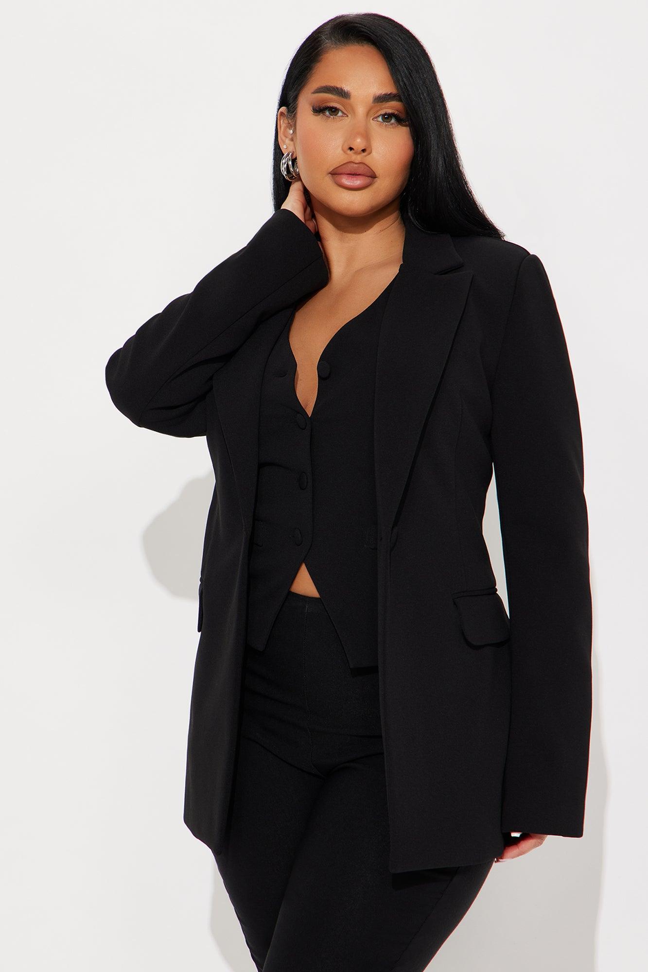 Core Competency 2 Piece Blazer - Black Product Image