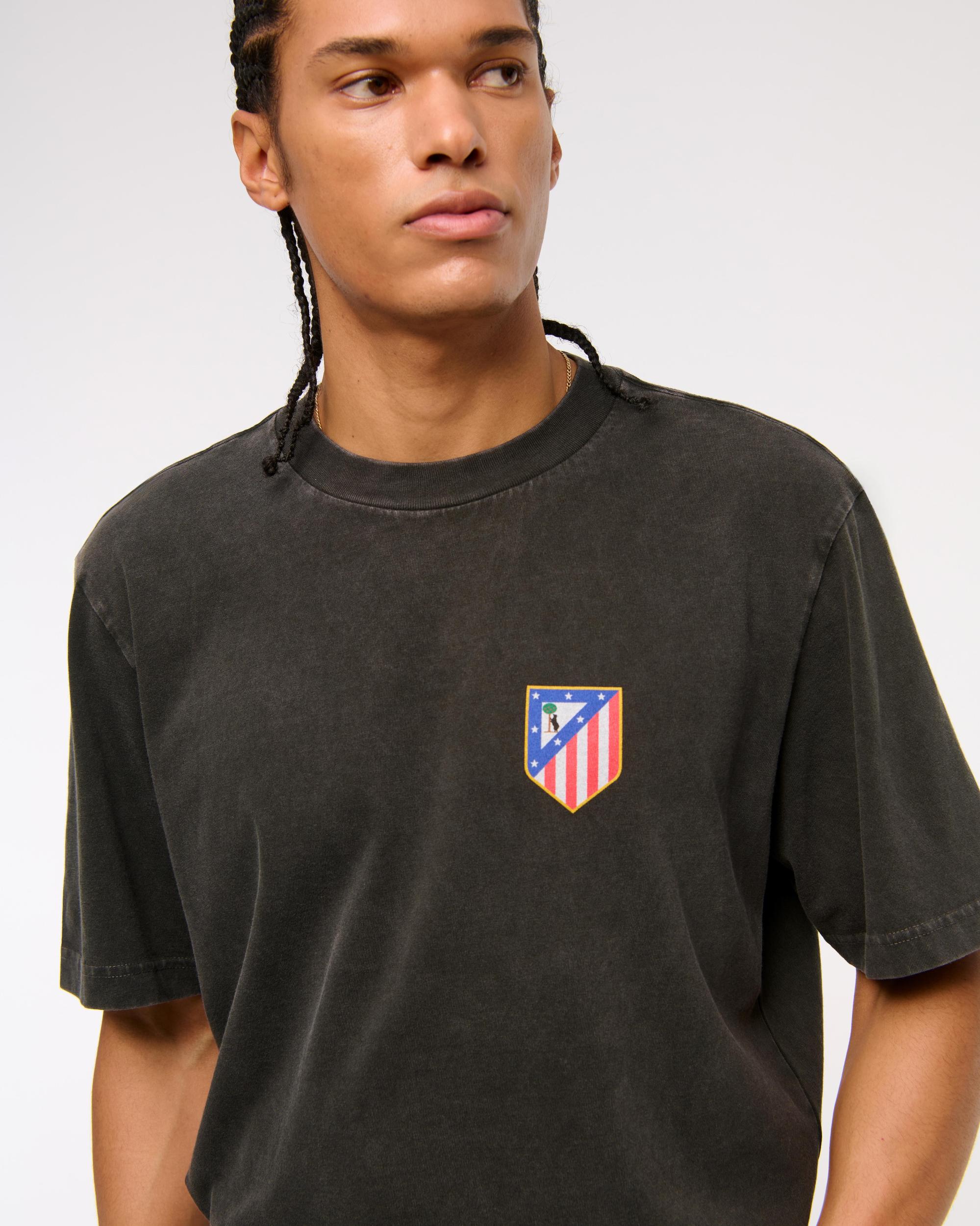 Atlético de Madrid Vintage-Inspired Graphic Tee Product Image