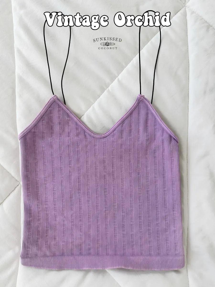 Tropical Vintage Ribbed Seamless Nikibiki Tanktops Product Image