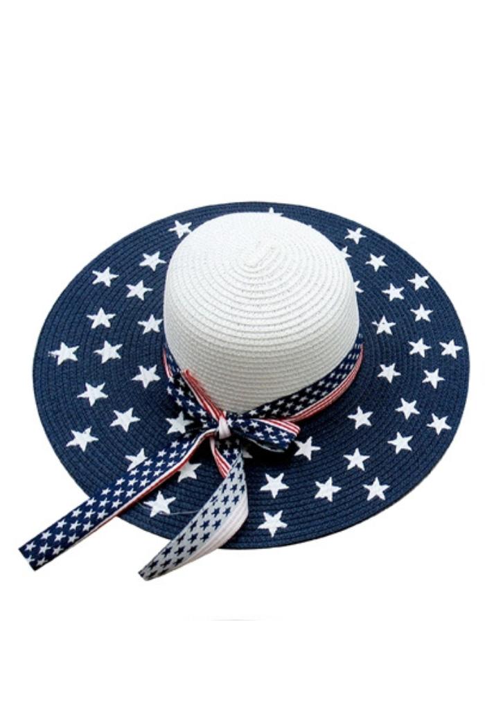 USA Print Ladies Summer Hats Product Image