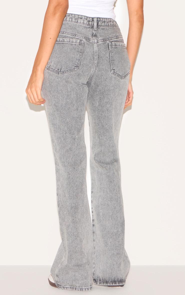 Grey Slim Fit Flared Jeans Product Image