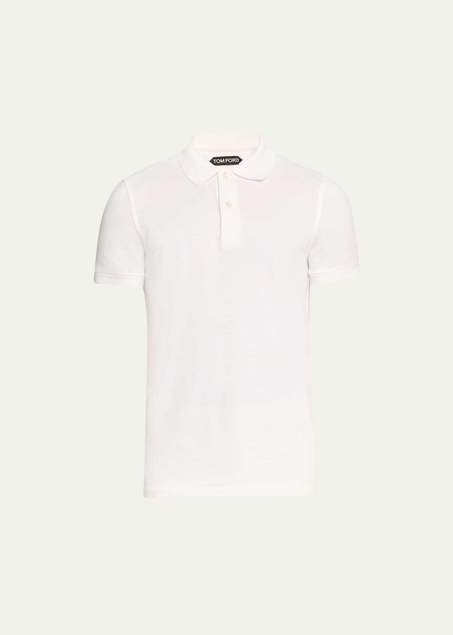 Mens Cotton Pique Polo Shirt Product Image