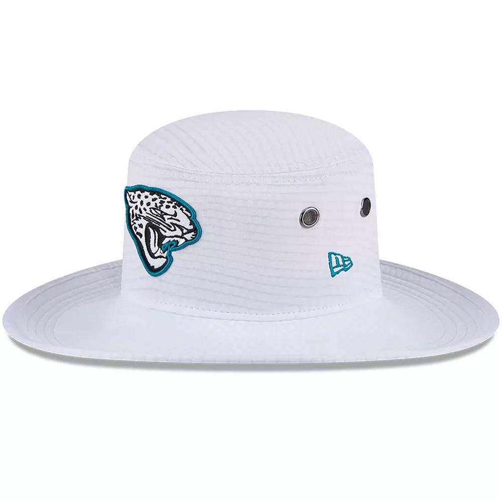 Men's New Era White Jacksonville Jaguars 2024 NFL Training Camp Panama Bucket Hat Product Image