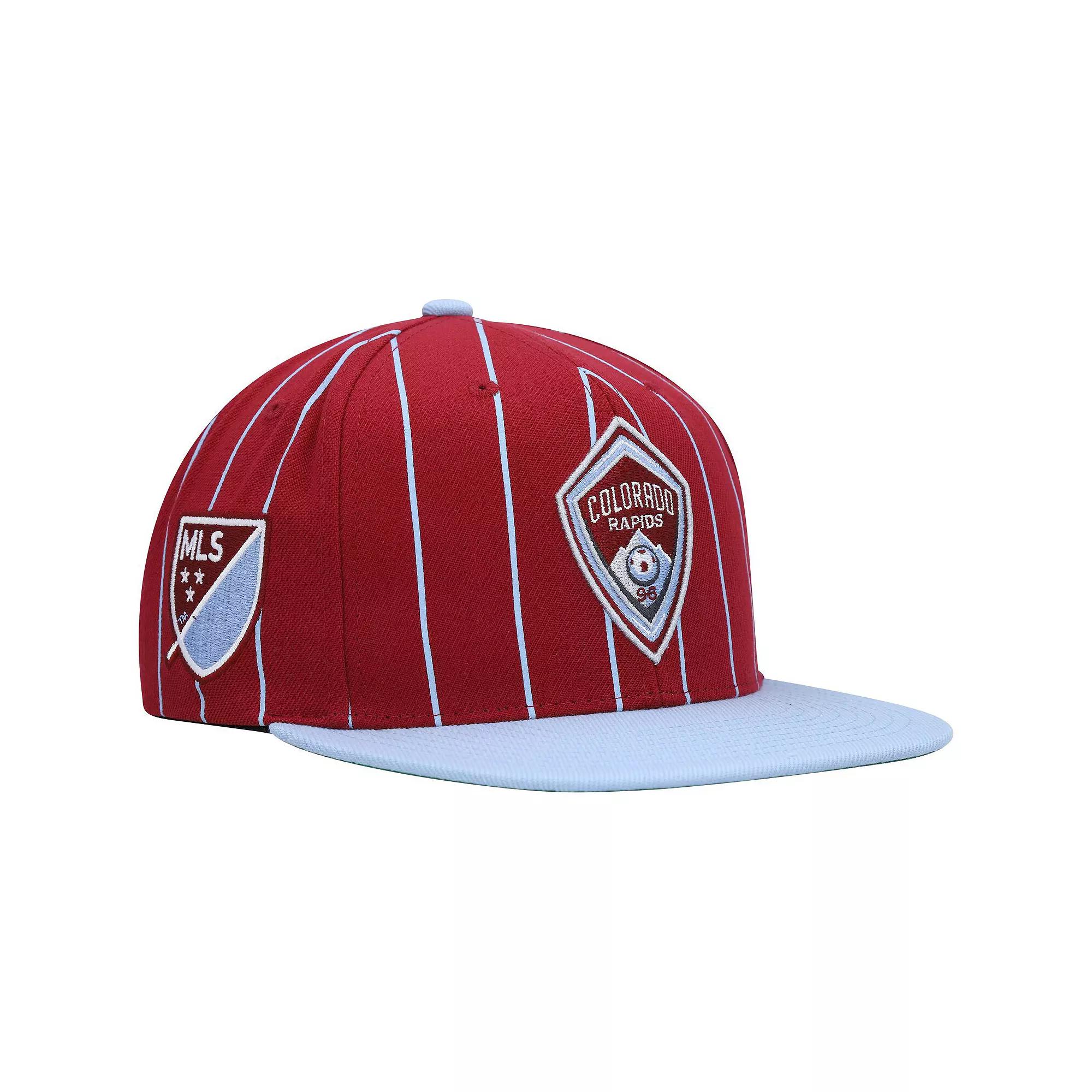 Men's Mitchell & Ness Red Colorado Rapids Team Pin Snapback Hat, Cor Red Product Image