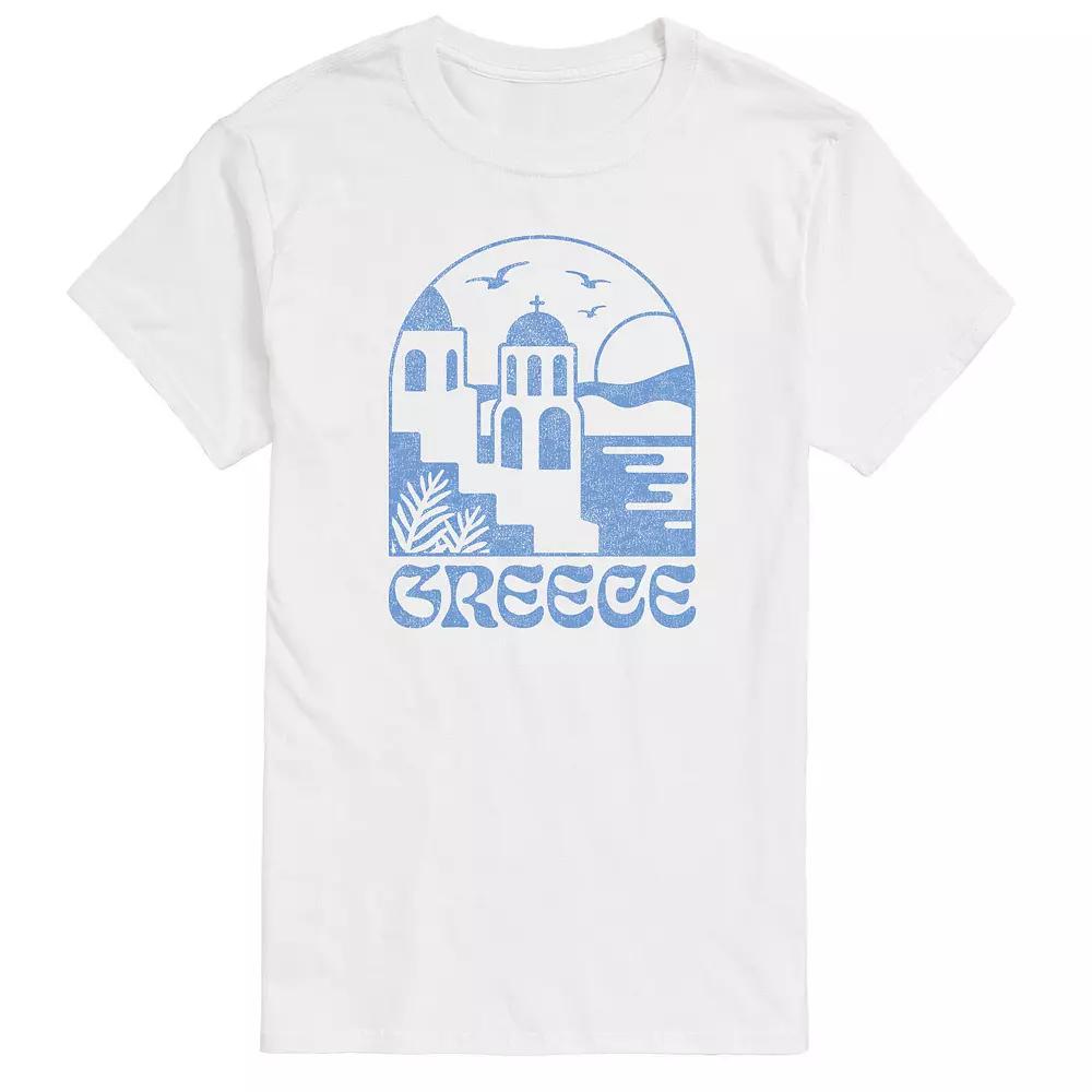Big & Tall Greece Graphic Tee., Men's,  Product Image