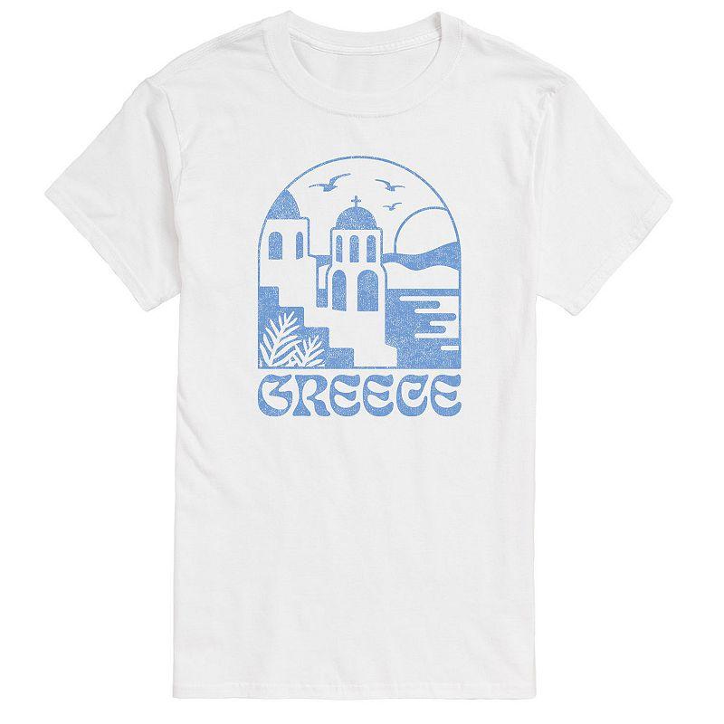 Big & Tall Greece Graphic Tee., Men's,  Product Image