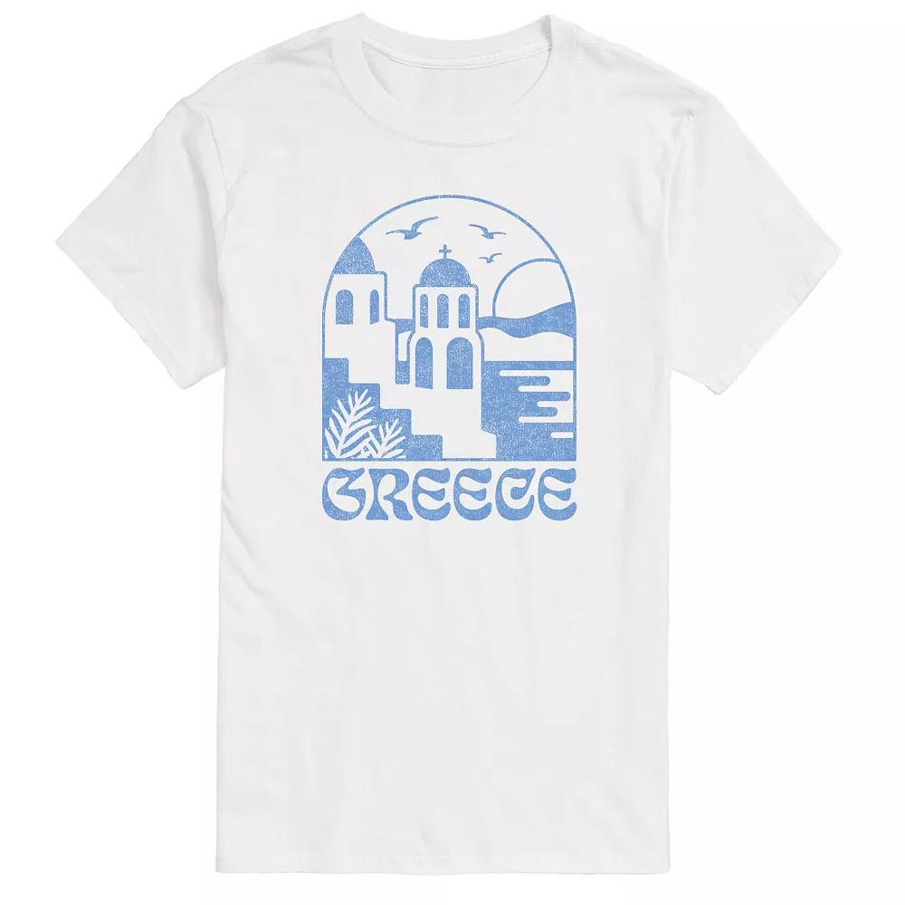 Big & Tall Greece Graphic Tee., Men's,  Product Image