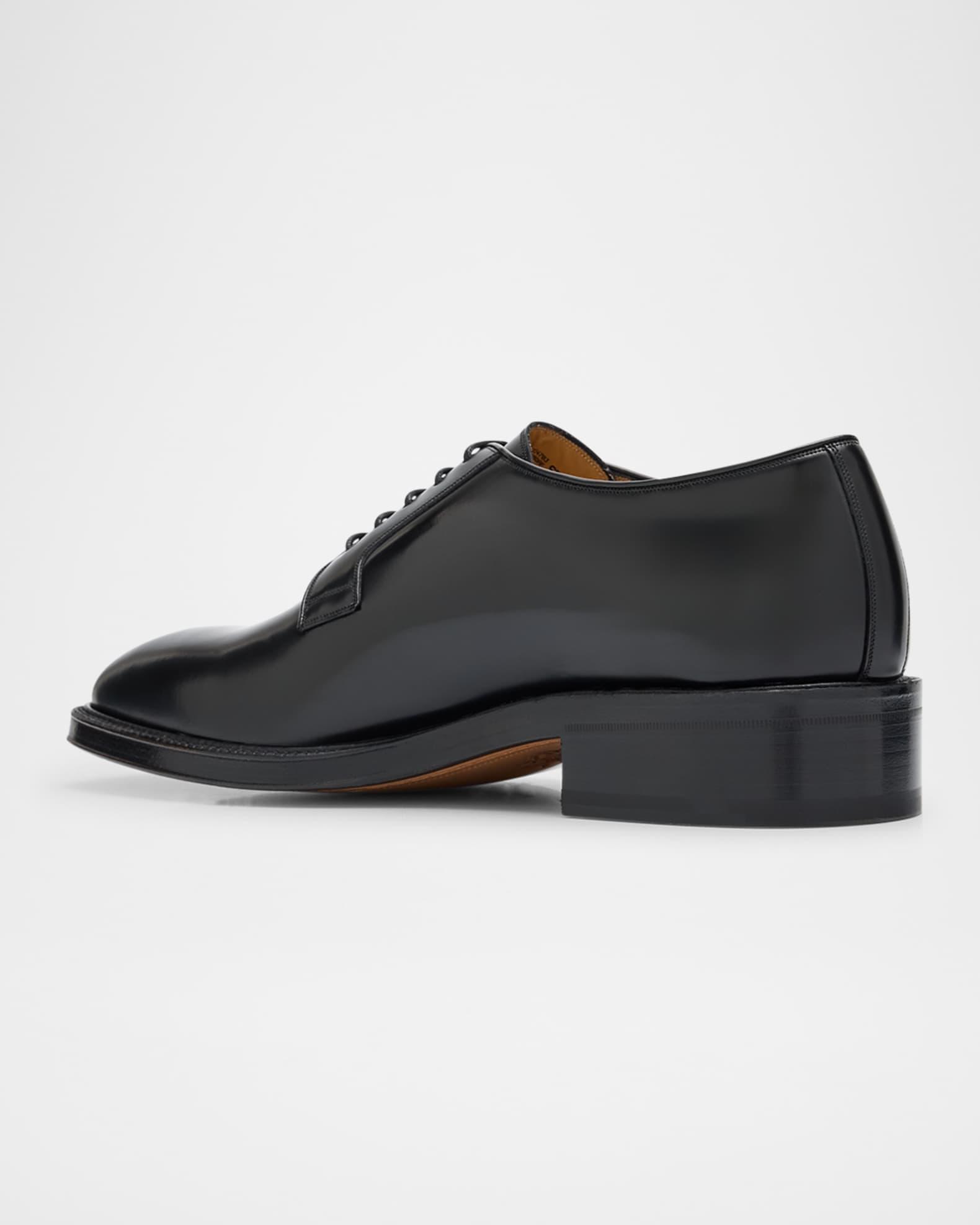 Men's Boston Brogue Leather Cap-Toe Oxfords Product Image