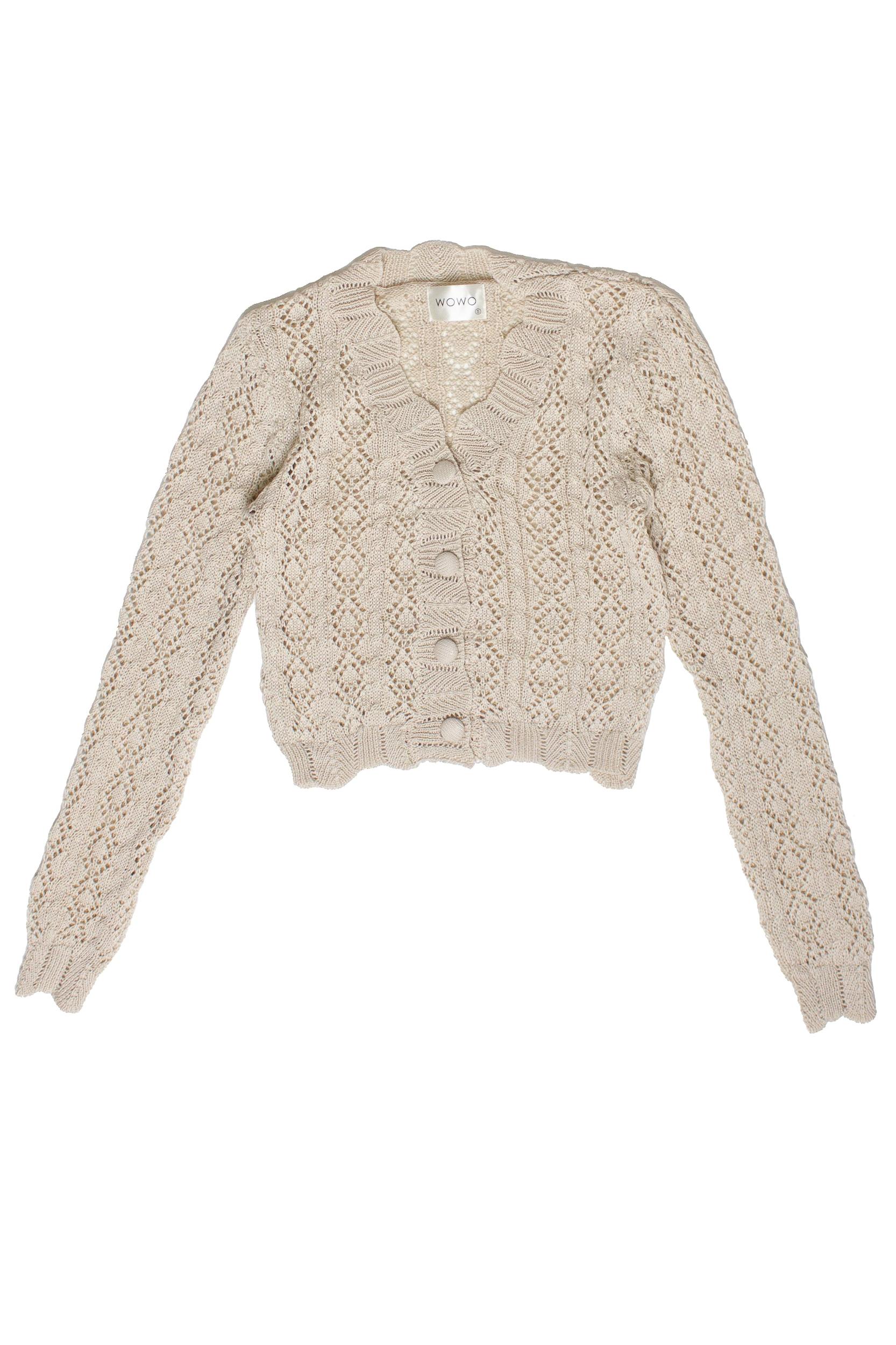 Diamond Knit Cardigan Product Image