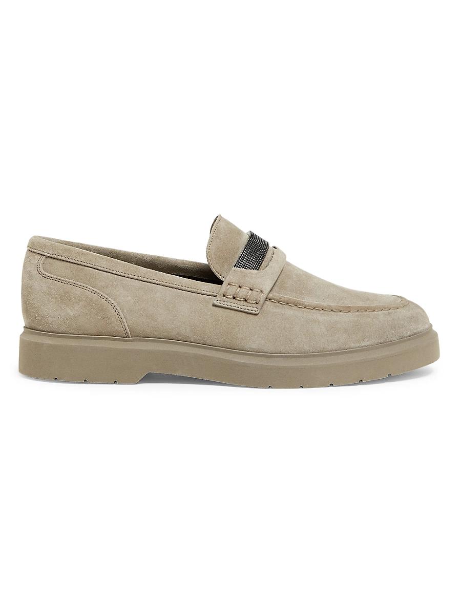 Suede Monili Casual Loafers Product Image
