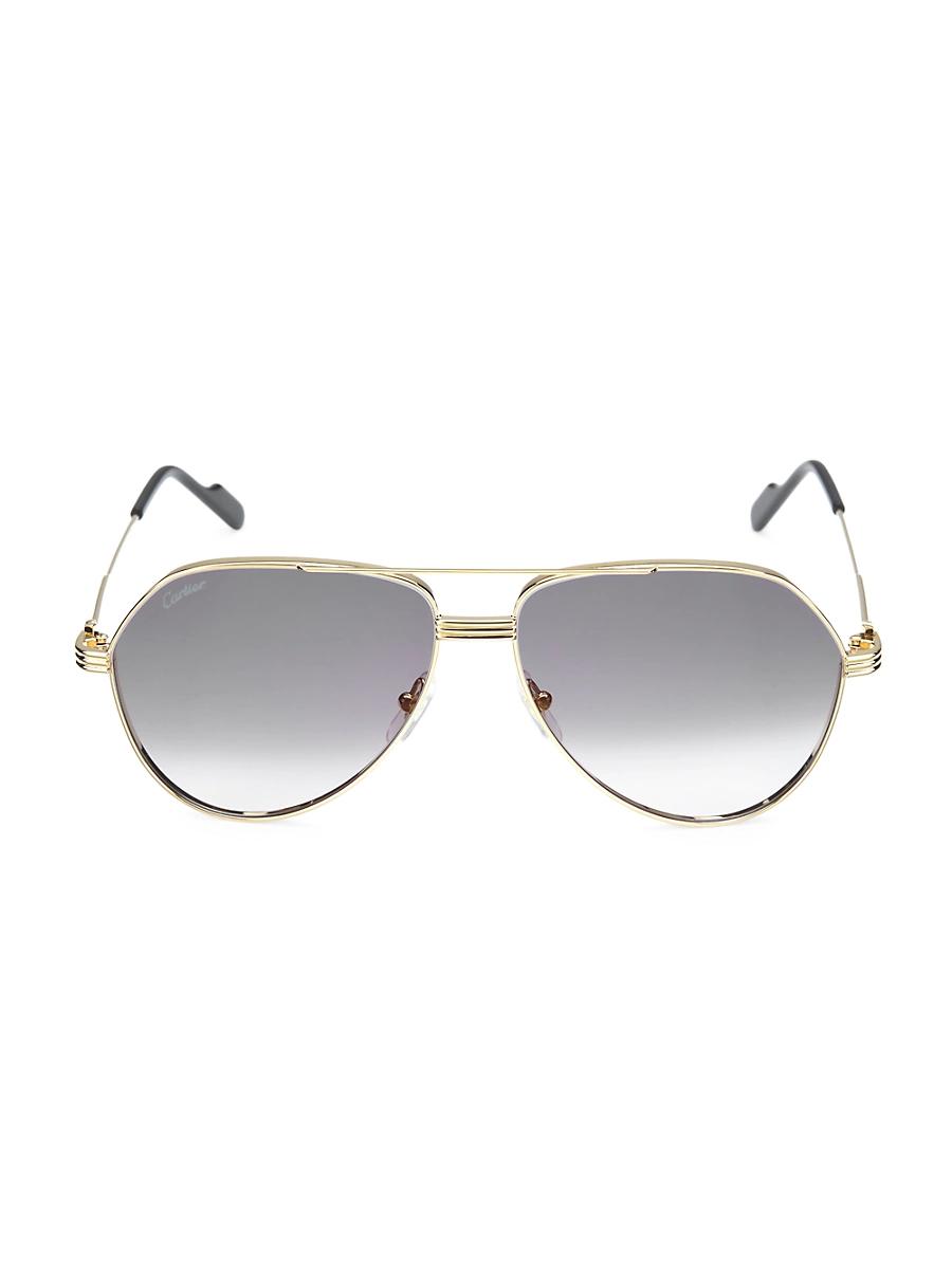 Mens 61MM Aviator Sunglasses Product Image