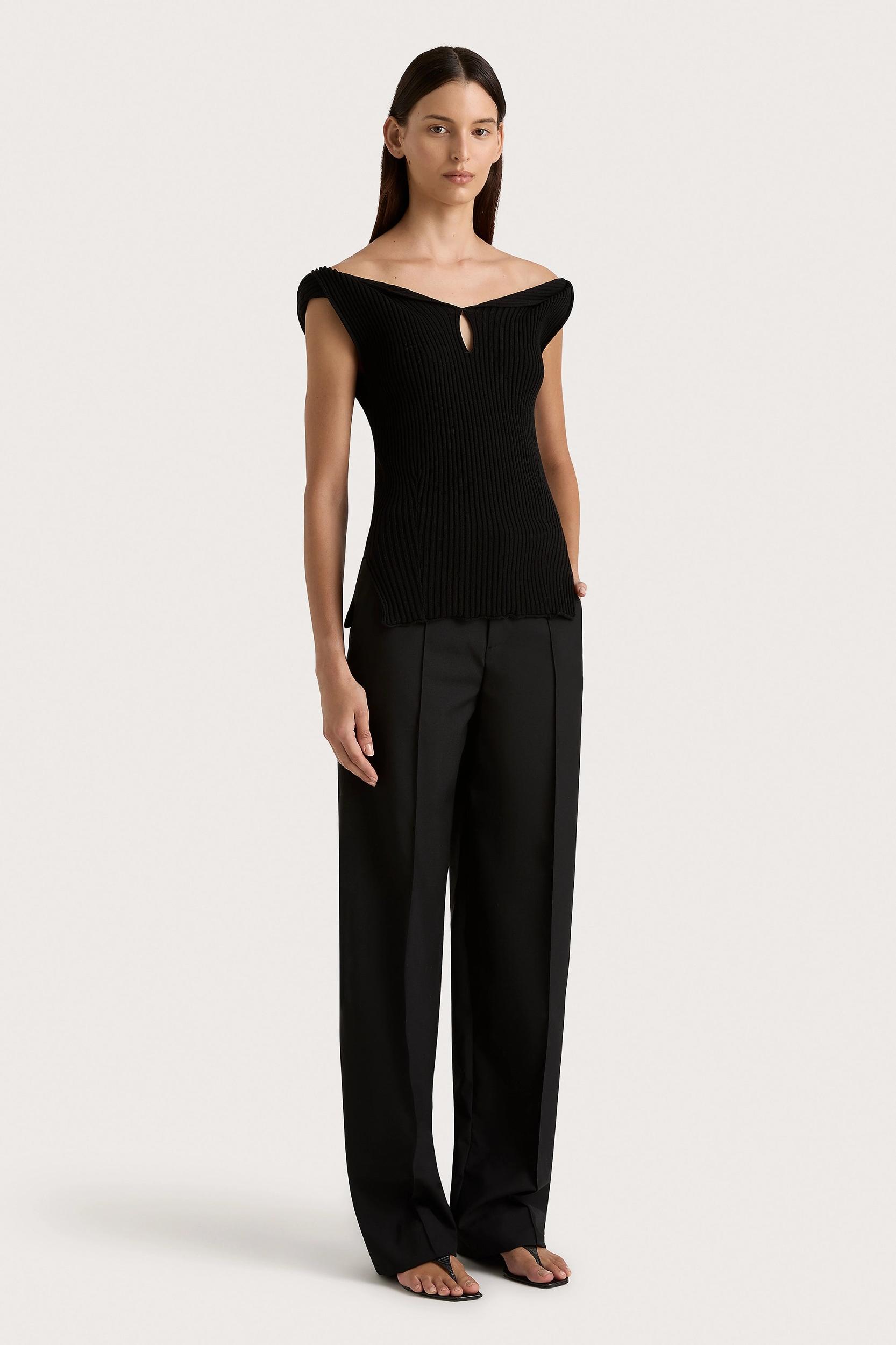 Heidi Knit Top Black - Final Sale Product Image