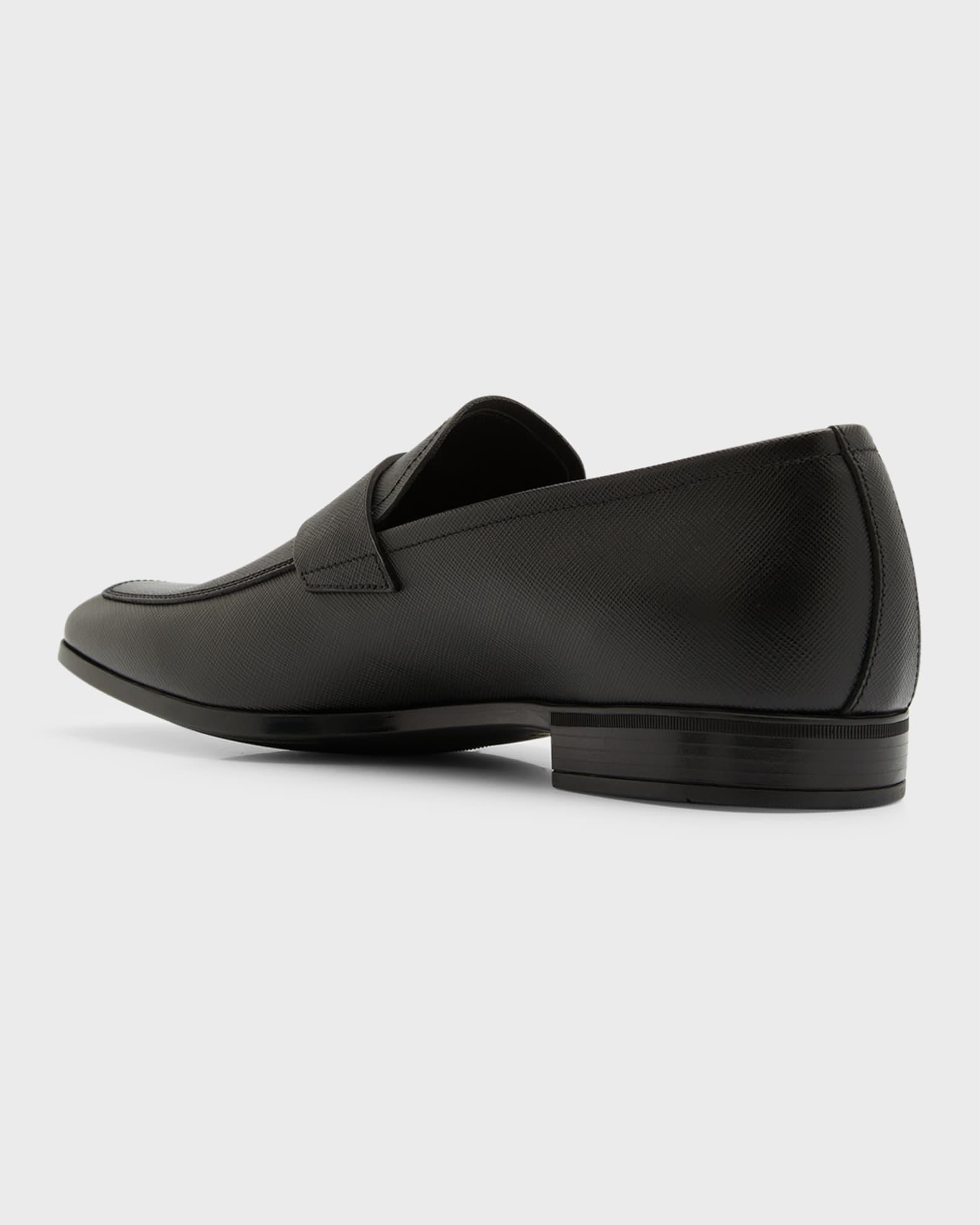 Saffiano Leather Penny Loafer Product Image