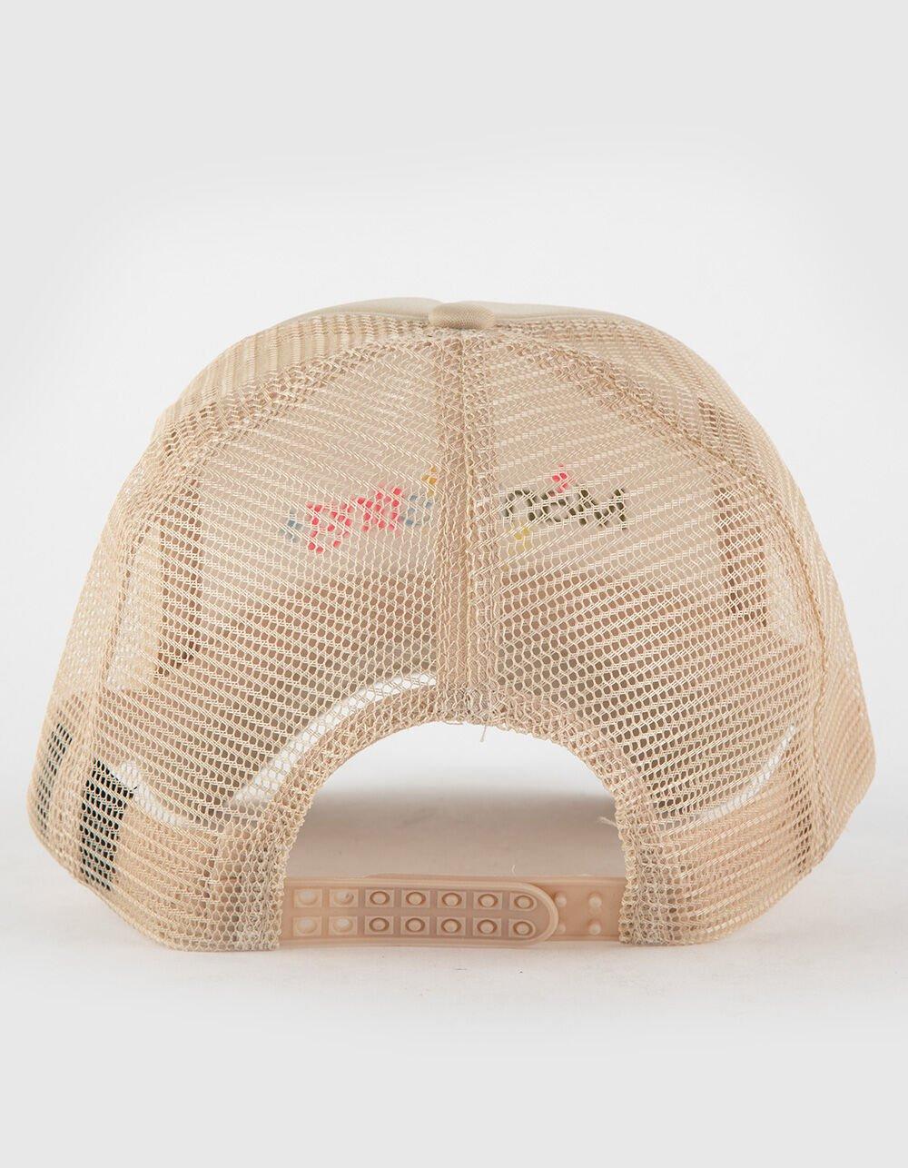 Manifesting Womens Trucker Hat - KHAKI Product Image