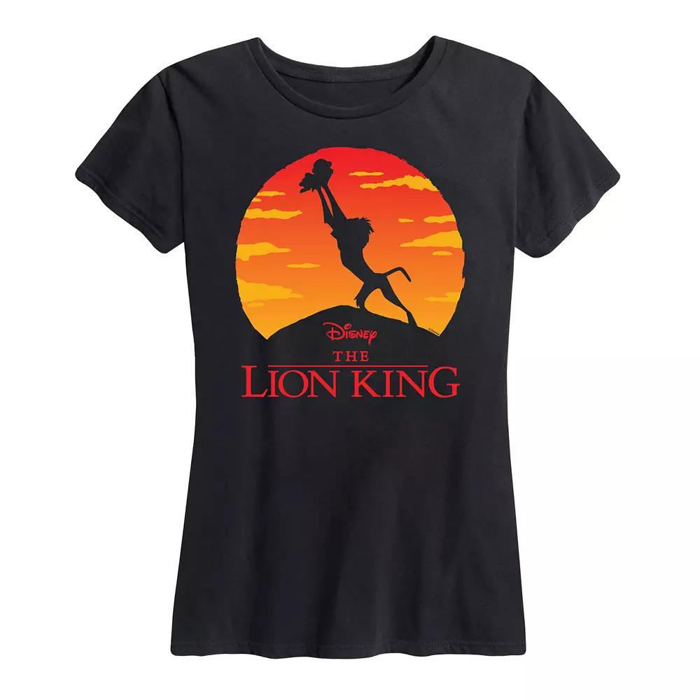 Disney's Lion King Women's Pride Rock Silhouette Graphic Tee,  Product Image