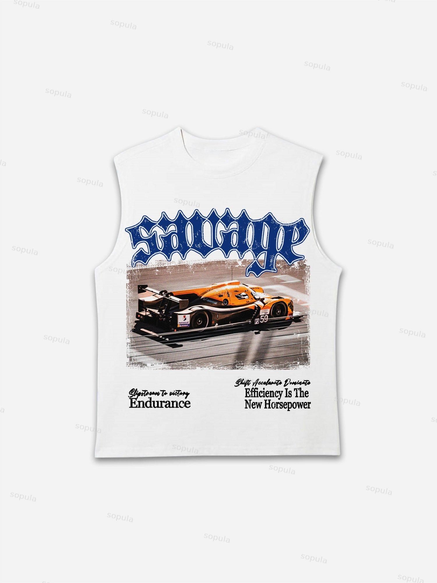 Savage Speed Racing Graphic Tank Top Product Image