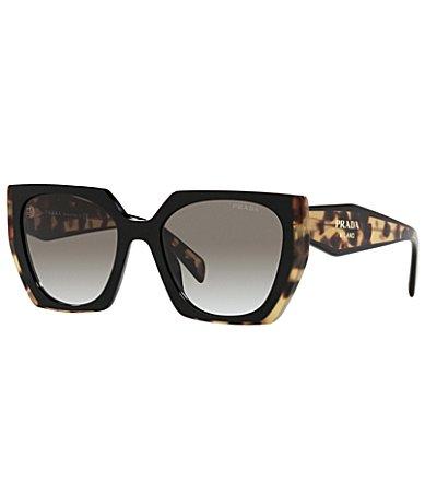 Prada Womens PR 15WS 54mm Tortoise Rectangle Sunglasses Product Image