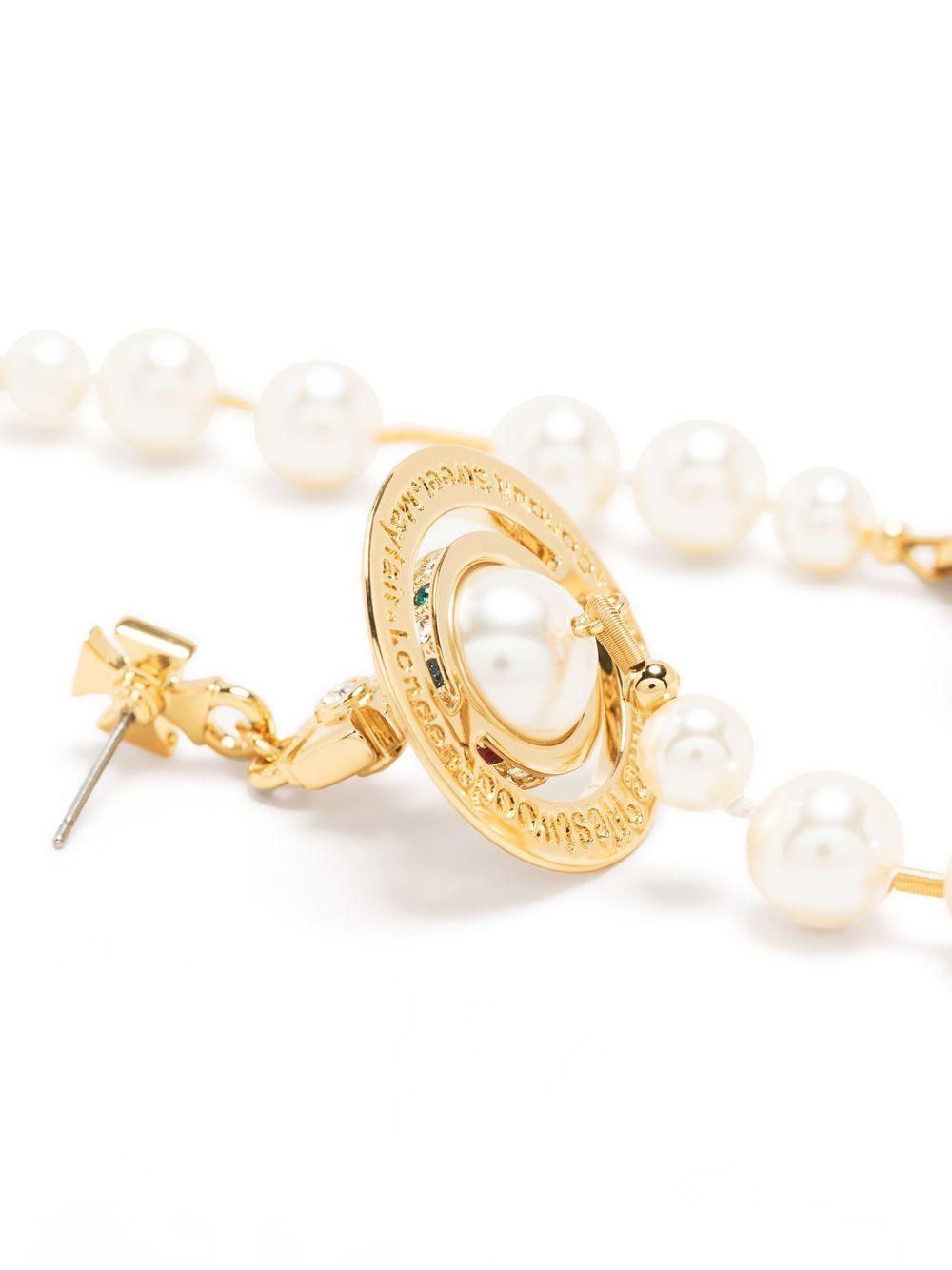 faux-pearl drop earrings Product Image