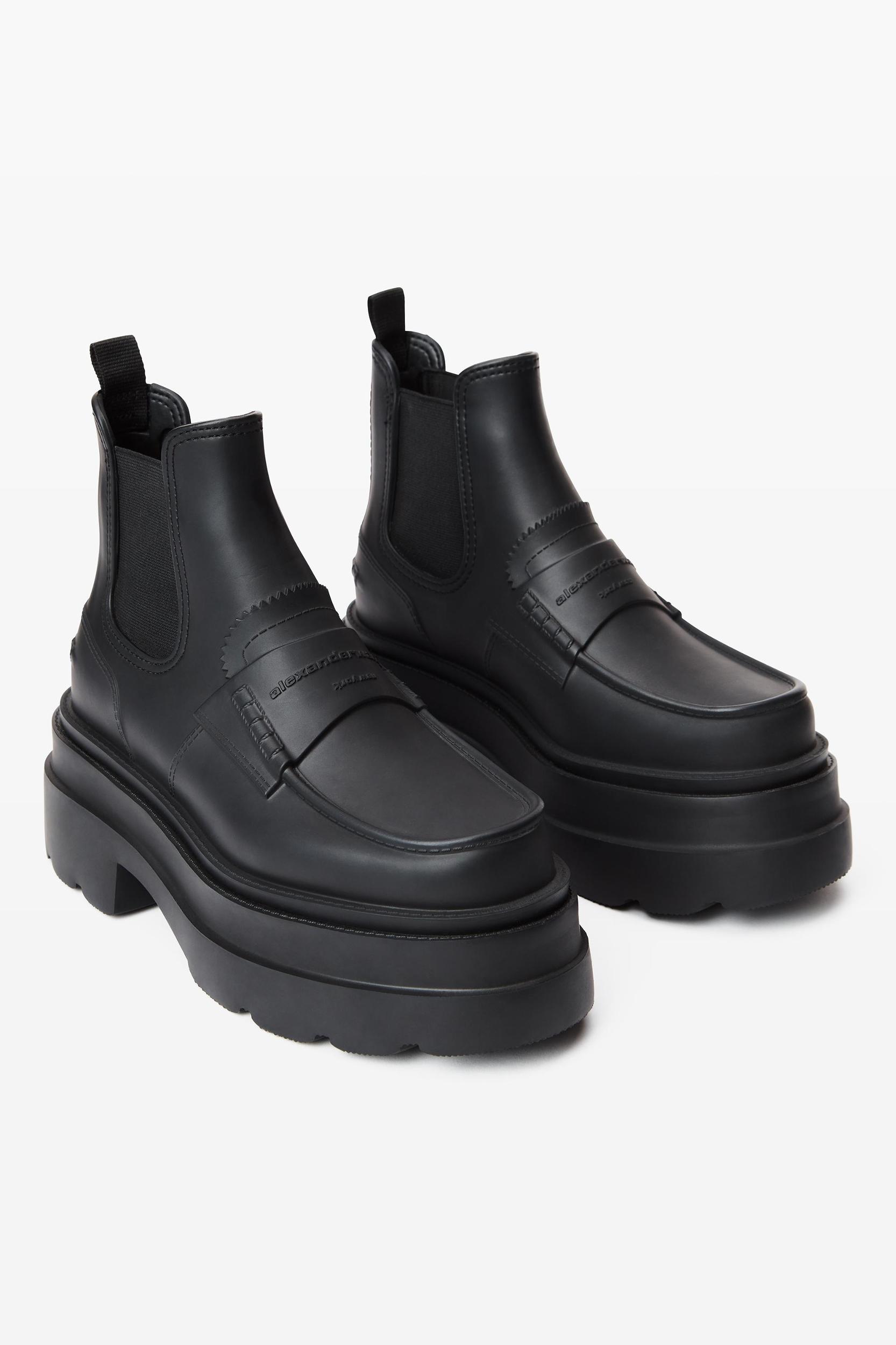 Carter 75mm Ankle Platform Boot In Rubber Product Image