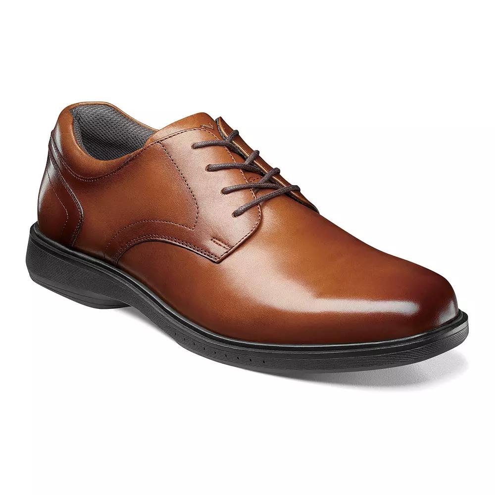 Nunn Bush® Kore Pro Men's Leather Plain Toe Oxford Shoes,  Product Image