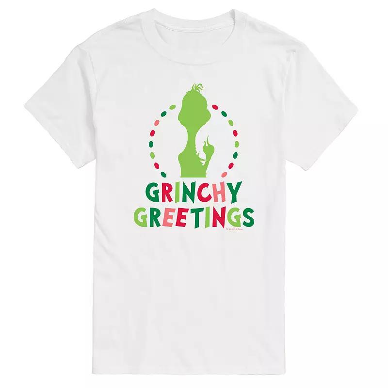 Men's Dr. Seuss The Grinch Grinchy Greetings Graphic Tee,  Product Image