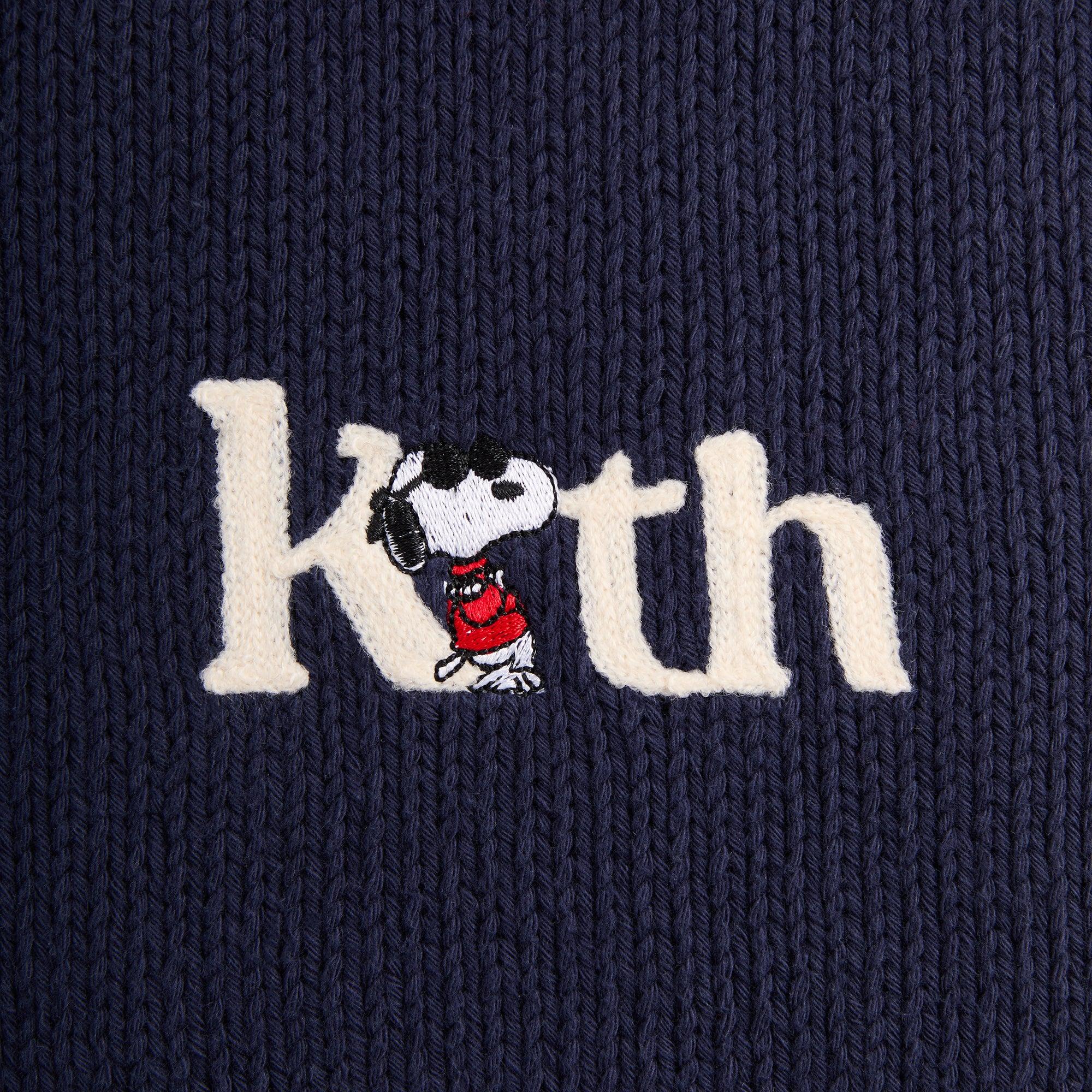 Kith for Peanuts Globe Wyona Full Zip Sweater - Nocturnal Male Product Image