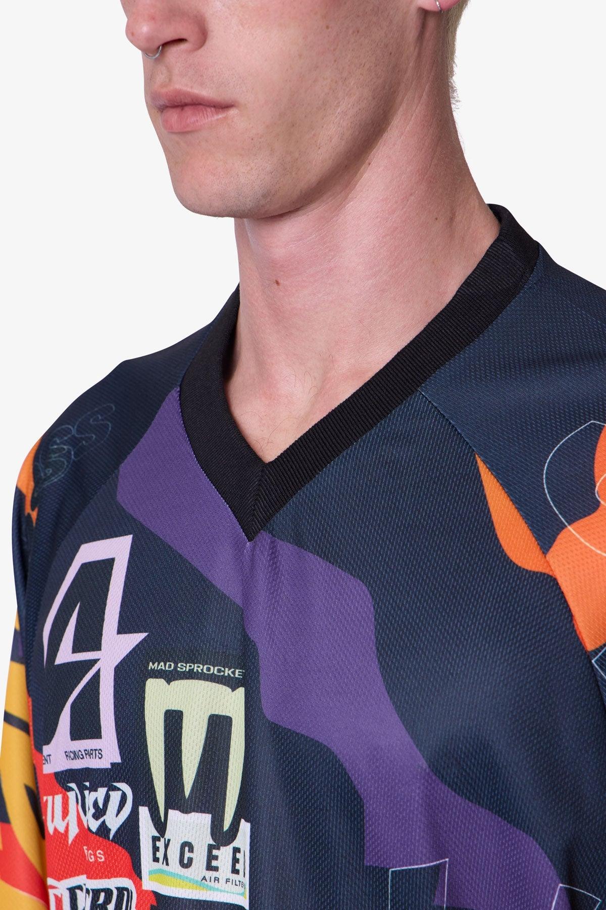 Unstable Moto Shirt - Orange Multi Product Image