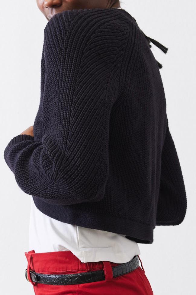 Cropped Bell Sleeve Cardigan Product Image