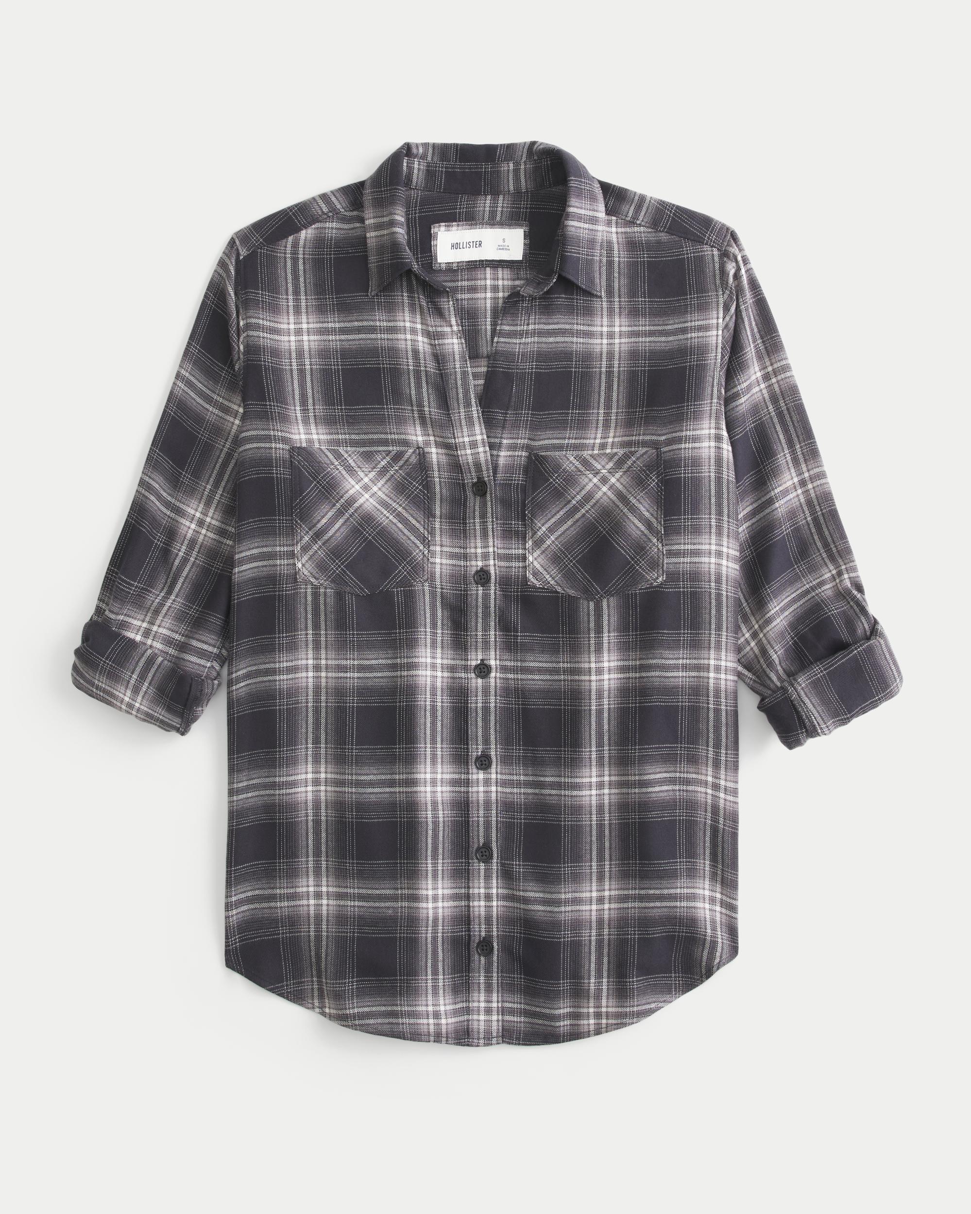 Oversized Flannel Shirt Product Image