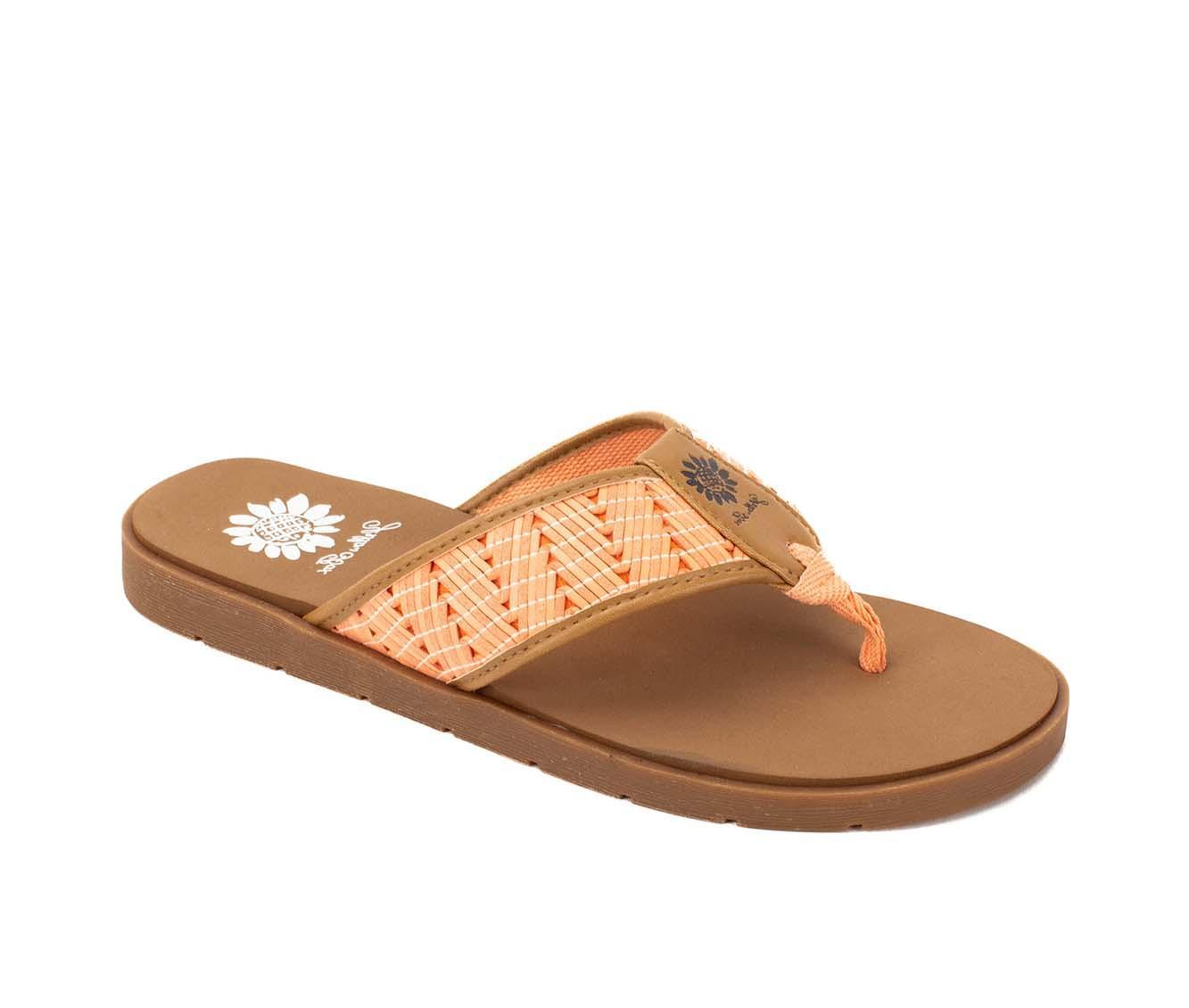 Women's Yellow Box Fellow Flip-Flops Product Image
