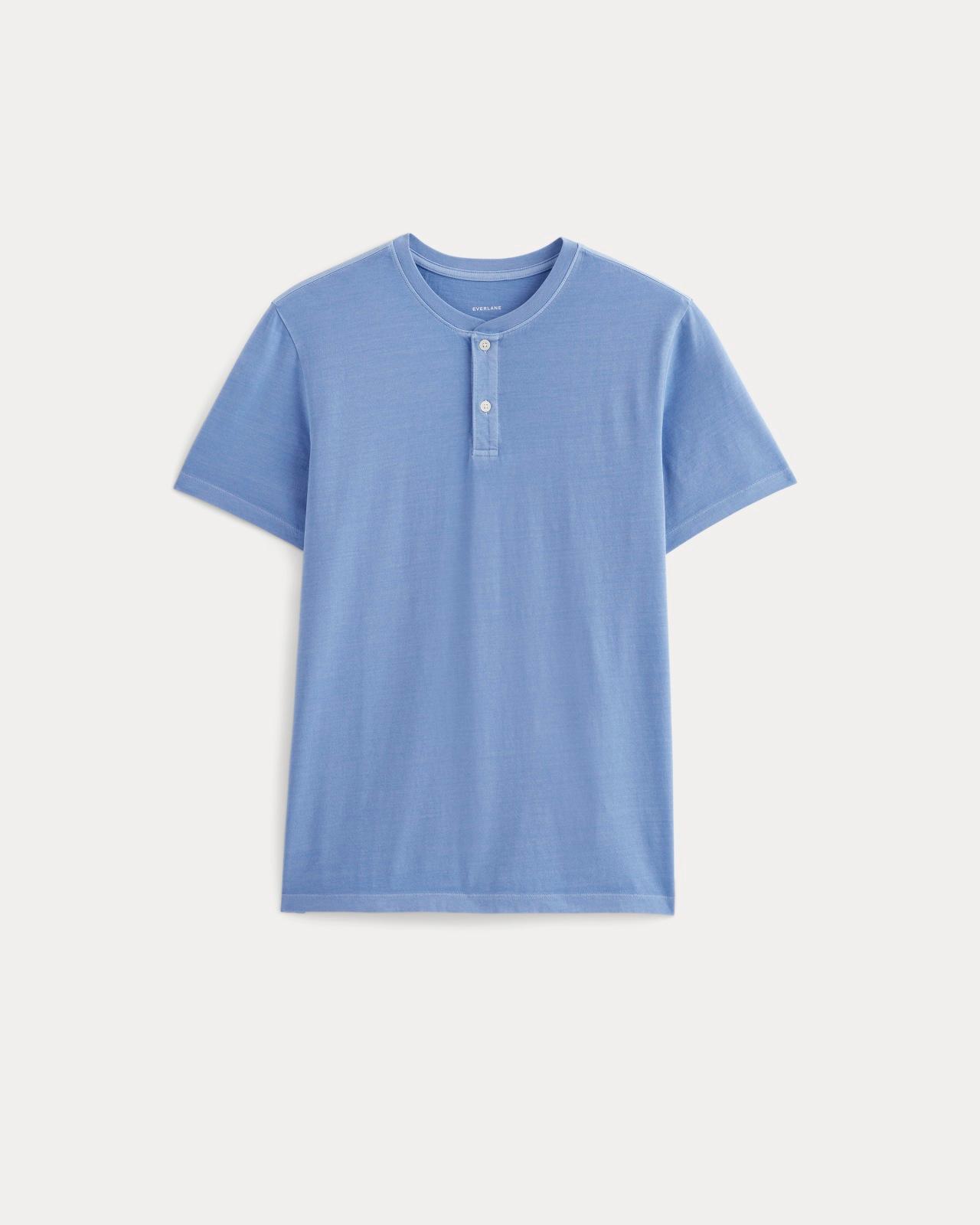 The Essential Organic Garment-Dyed Henley Product Image