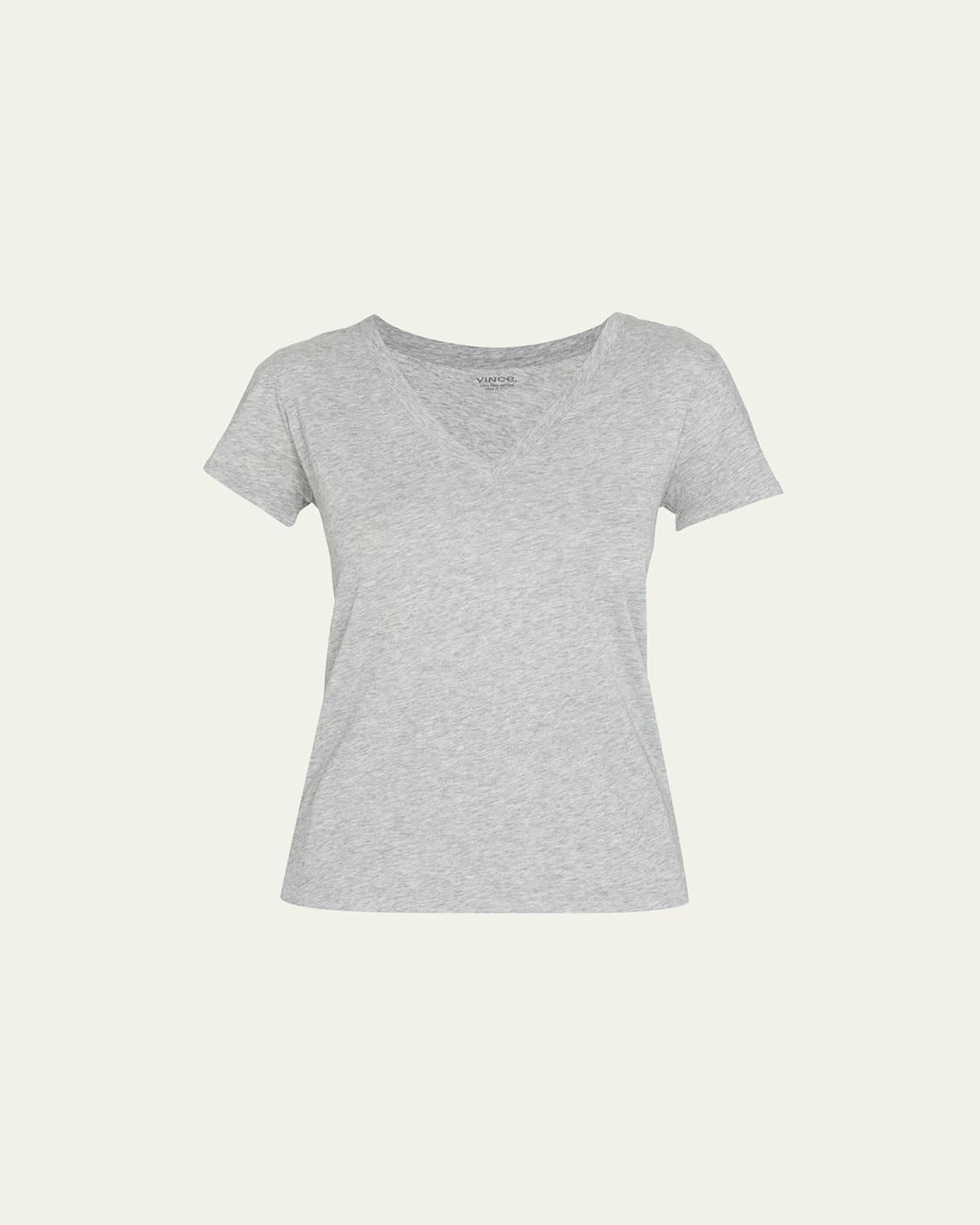 Womens Plunging V-Neck T-Shirt Product Image