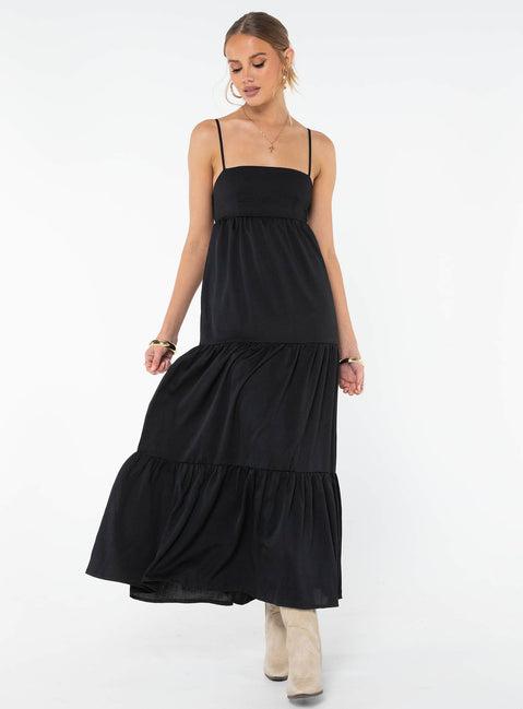 Dunster Maxi Dress Black Product Image