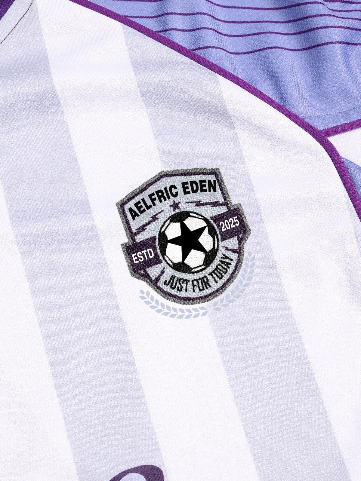 Aelfric Eden Color Blocking Stripe Soccer Jersey Product Image