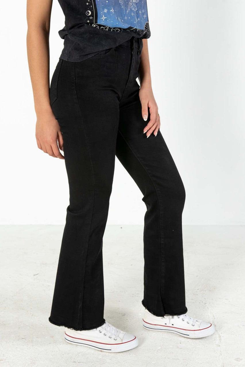 Black Flare Jeans Product Image