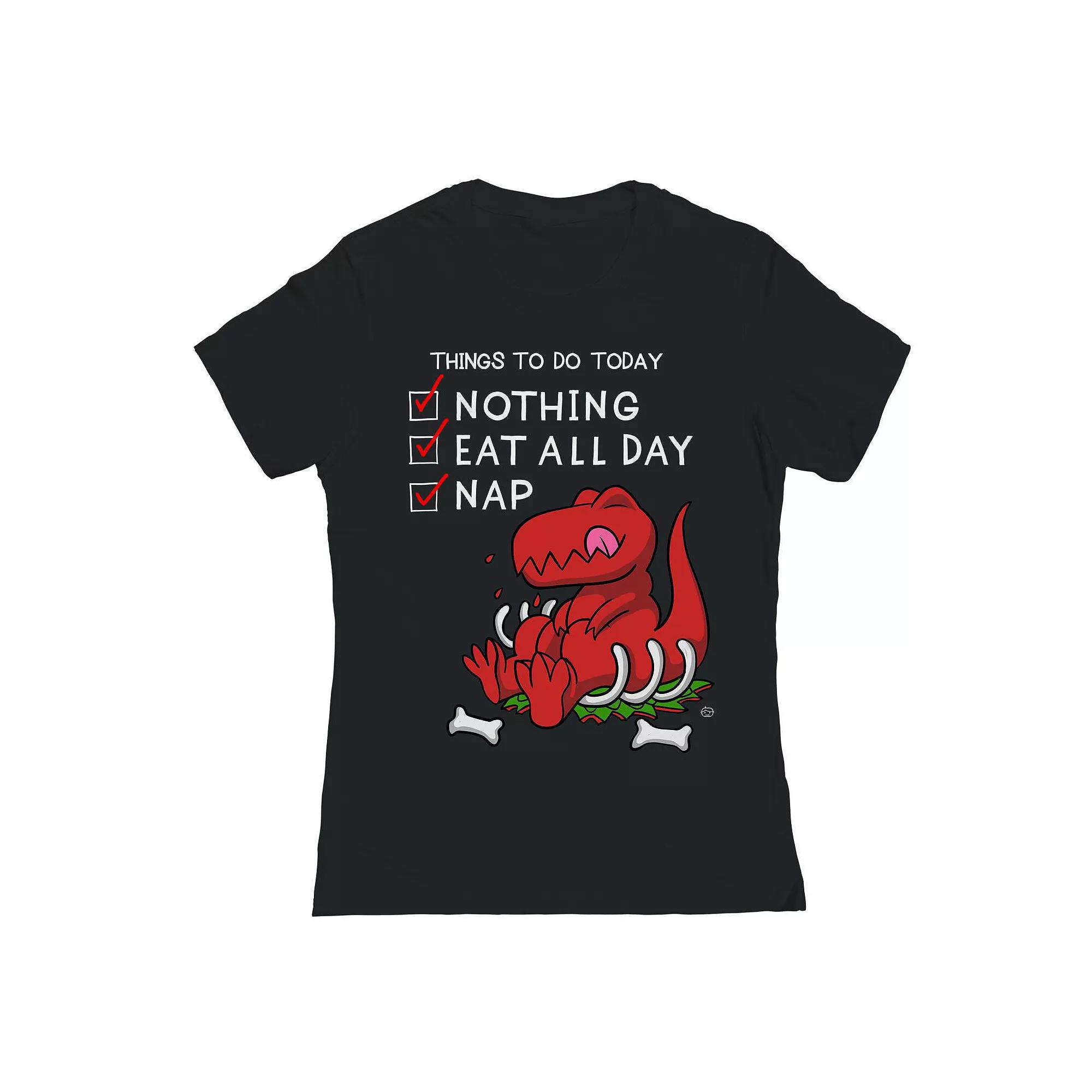 Junior's Do Nothing Graphic Tee, Girl's, Size: XL, Black Product Image