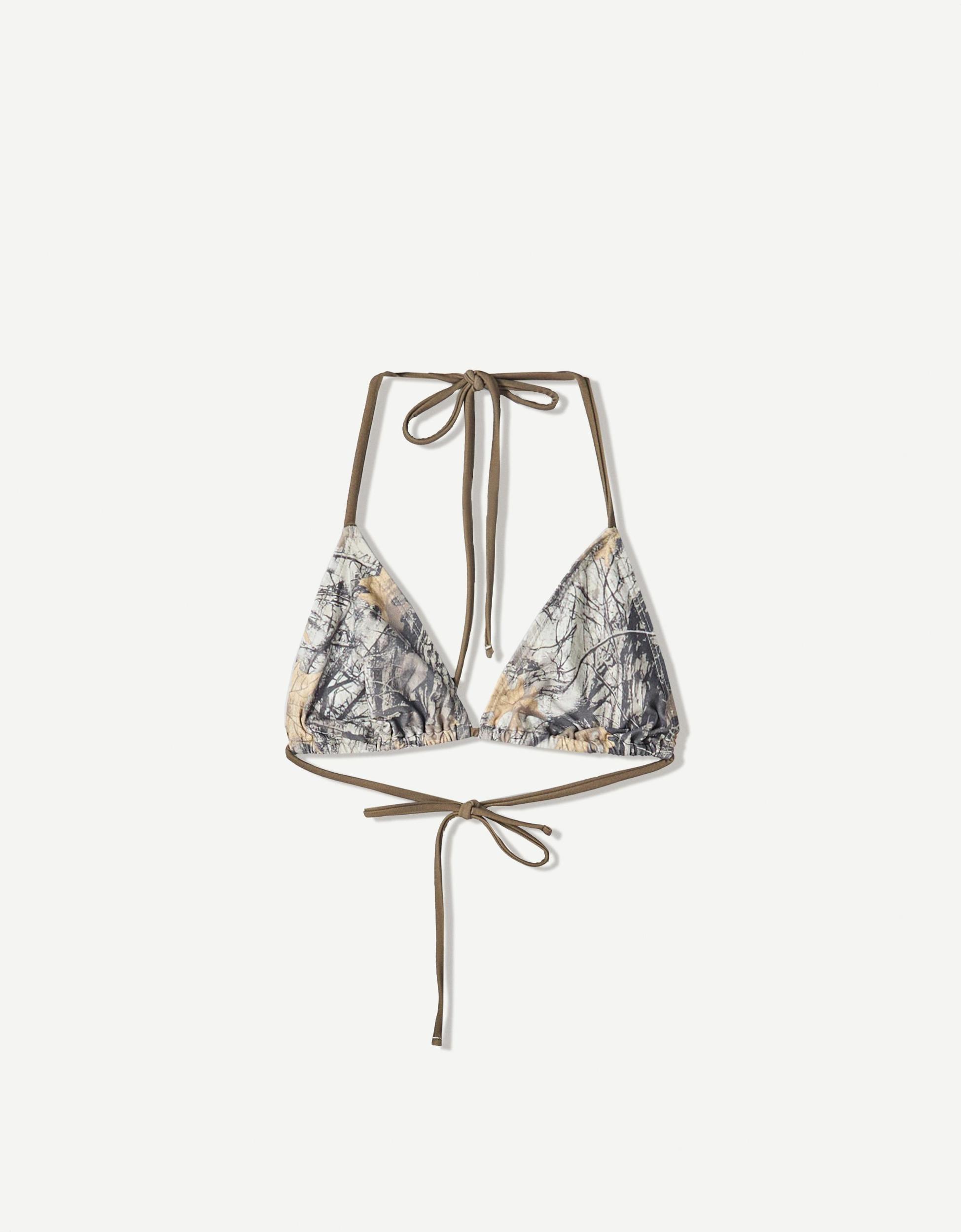 Printed bikini top Product Image